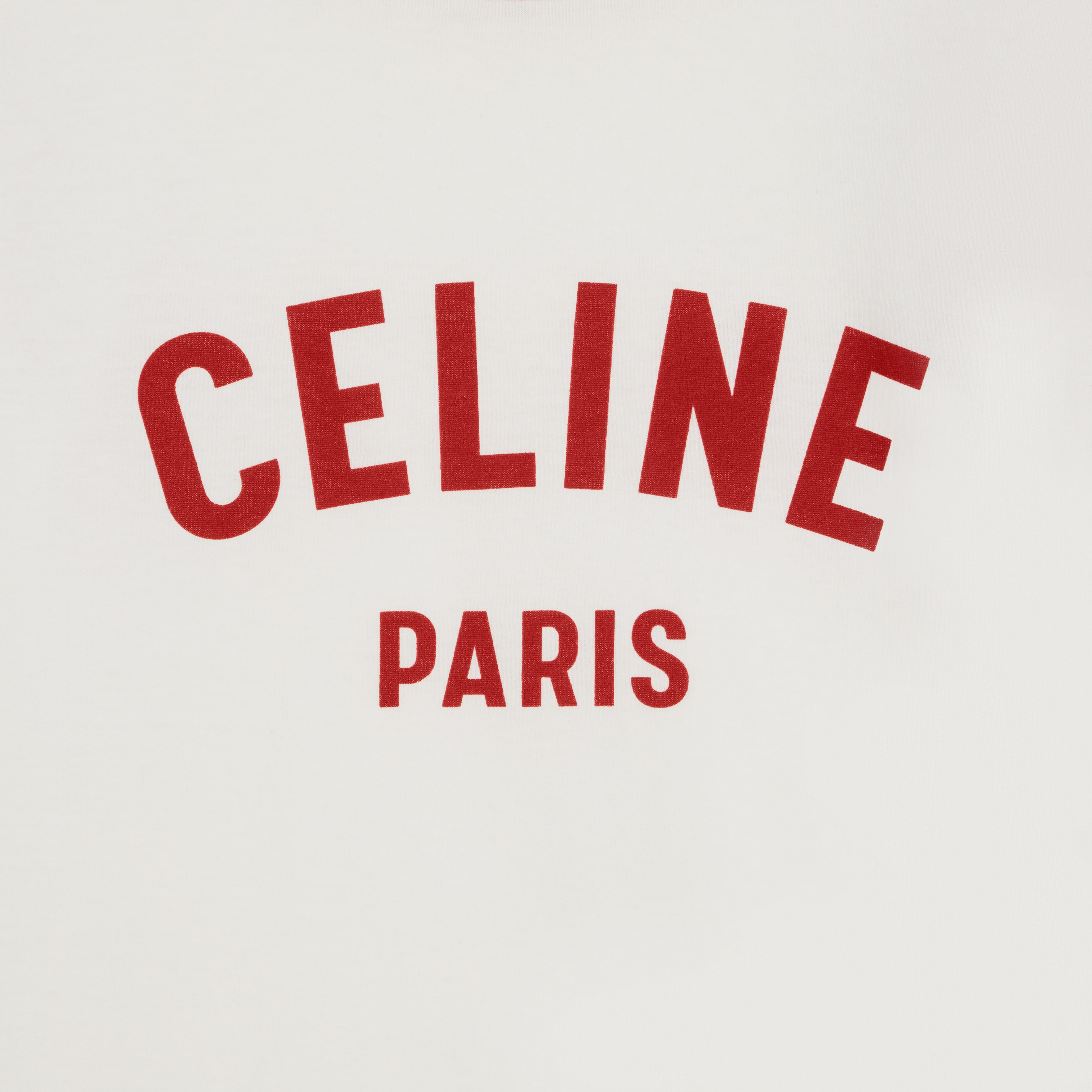 CELINE PARIS ボクシーTシャツ / コットンジャージー - オフホワイト