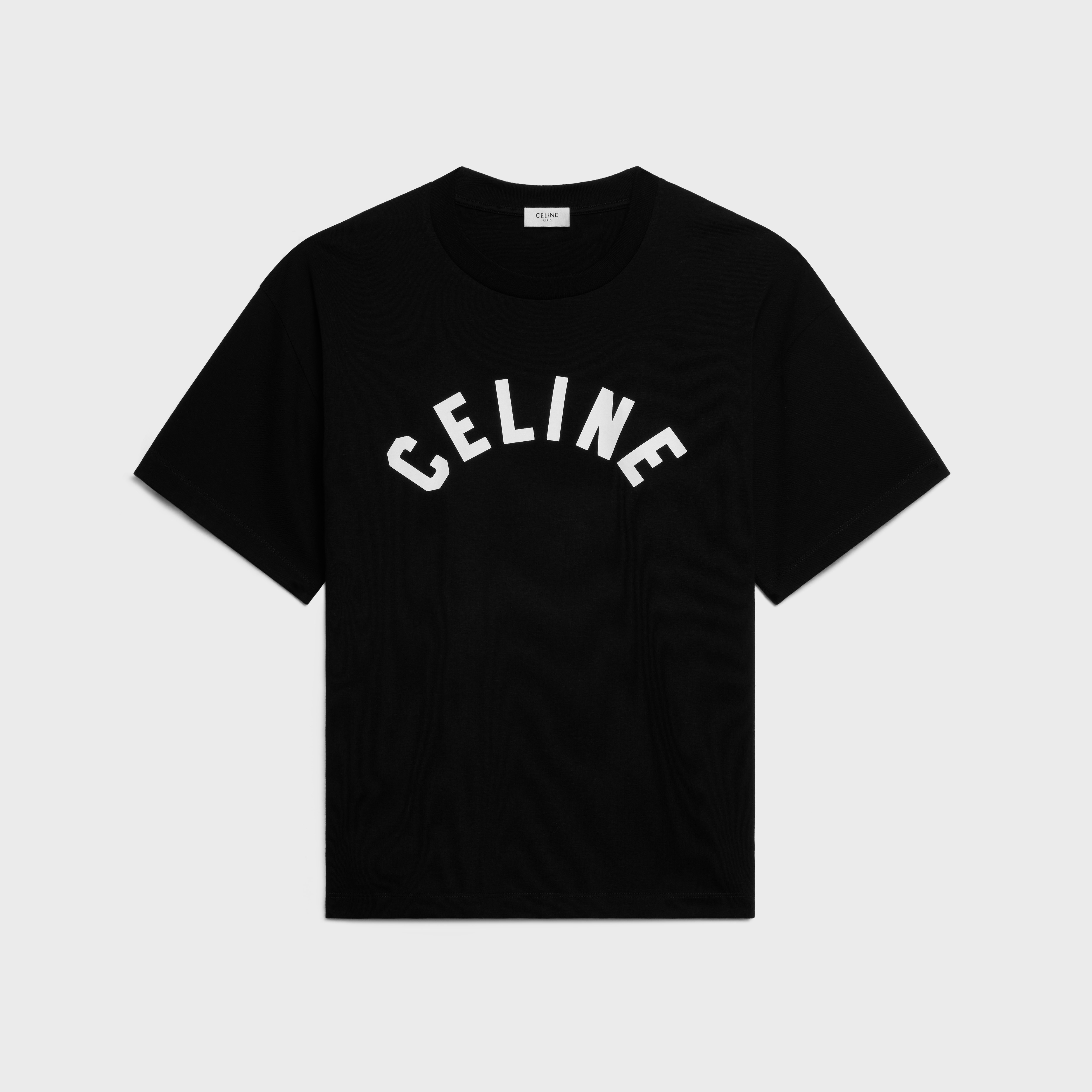 Tシャツ / コットンジャージー - ブラック / ホワイト | CELINE