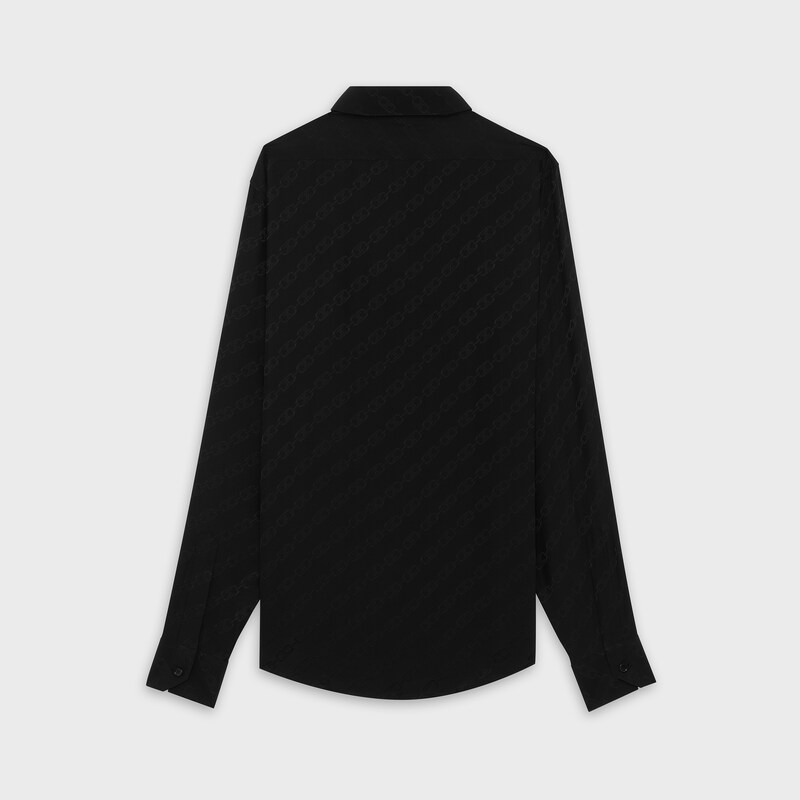 classic shirt in jacquard silk | CELINE