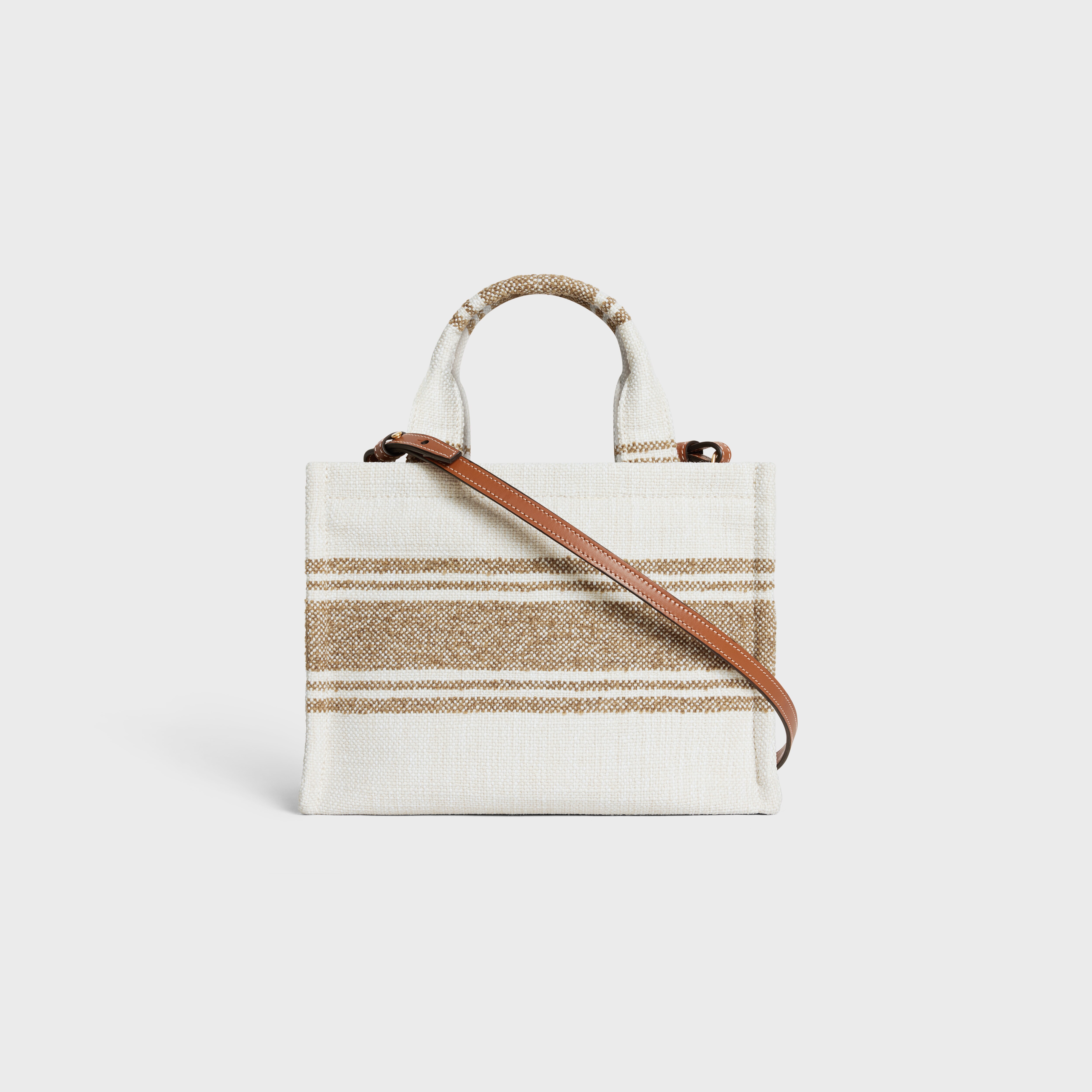 small cabas thais in STRIPED TEXTILE WITH CELINE JACQUARD