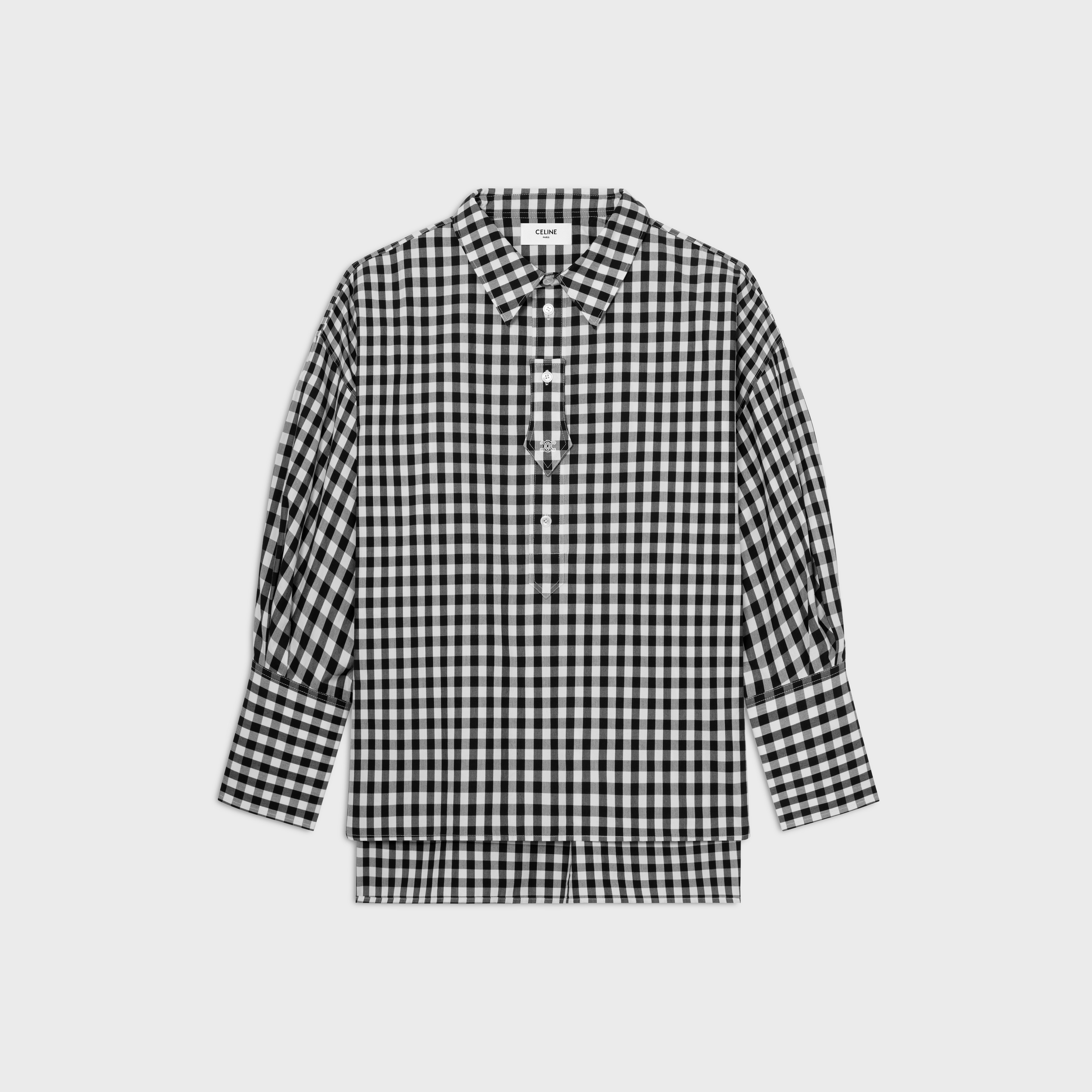 celine dress shirt Cotton-Poplin Shirt - white