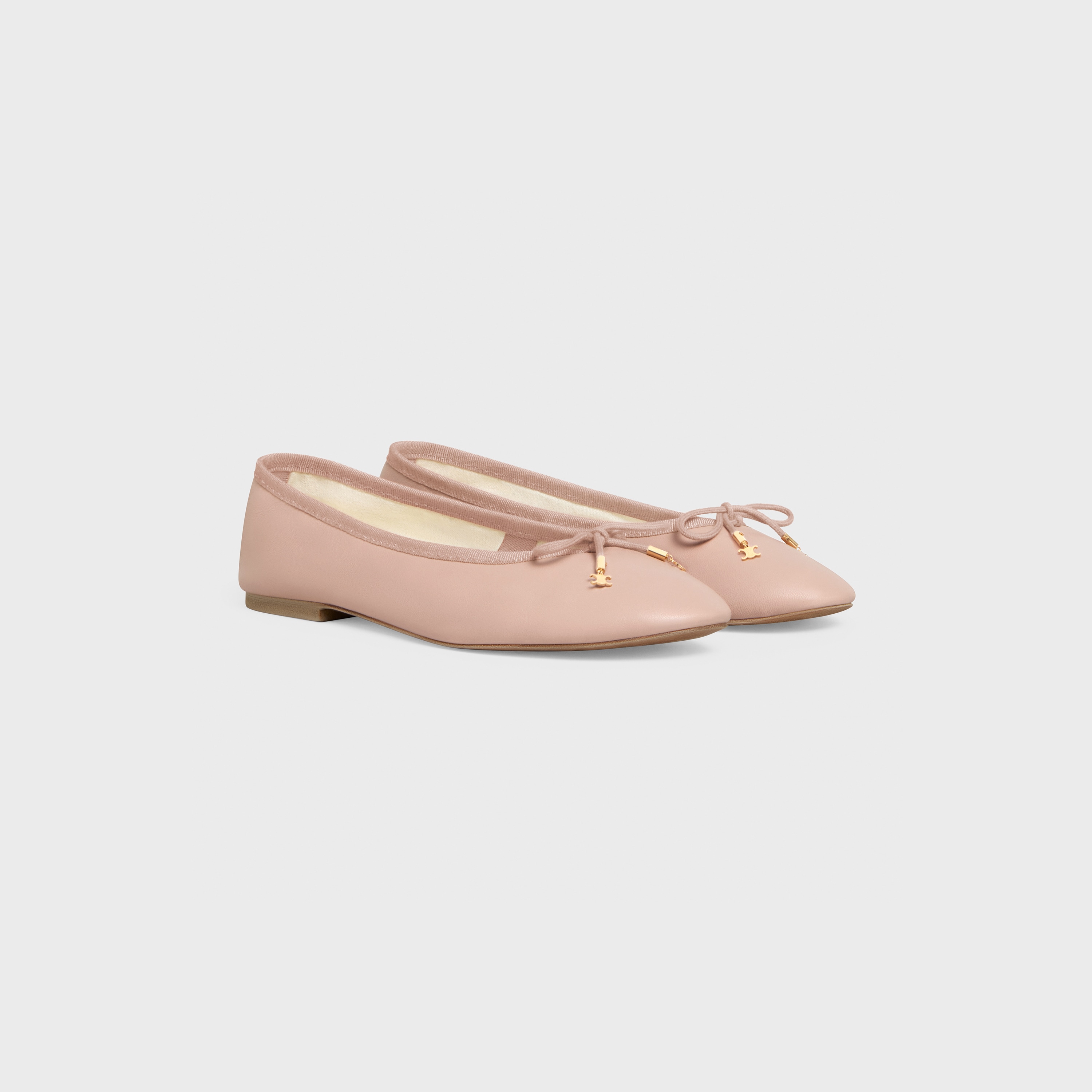 BALLERINE À PERLES LES BALLERINES CELINE Agneau - Cappuccino | CELINE