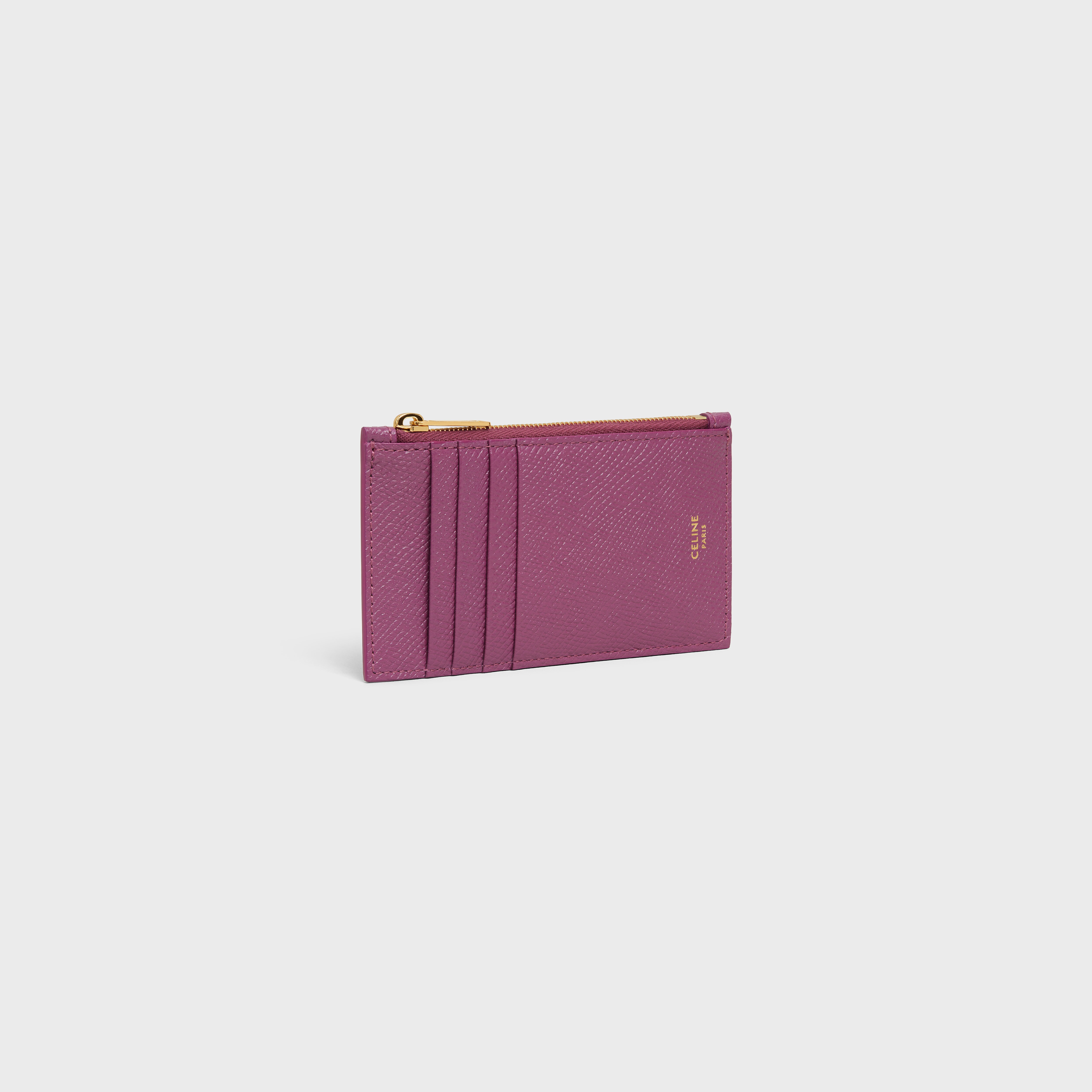 celine zipped compact card holder