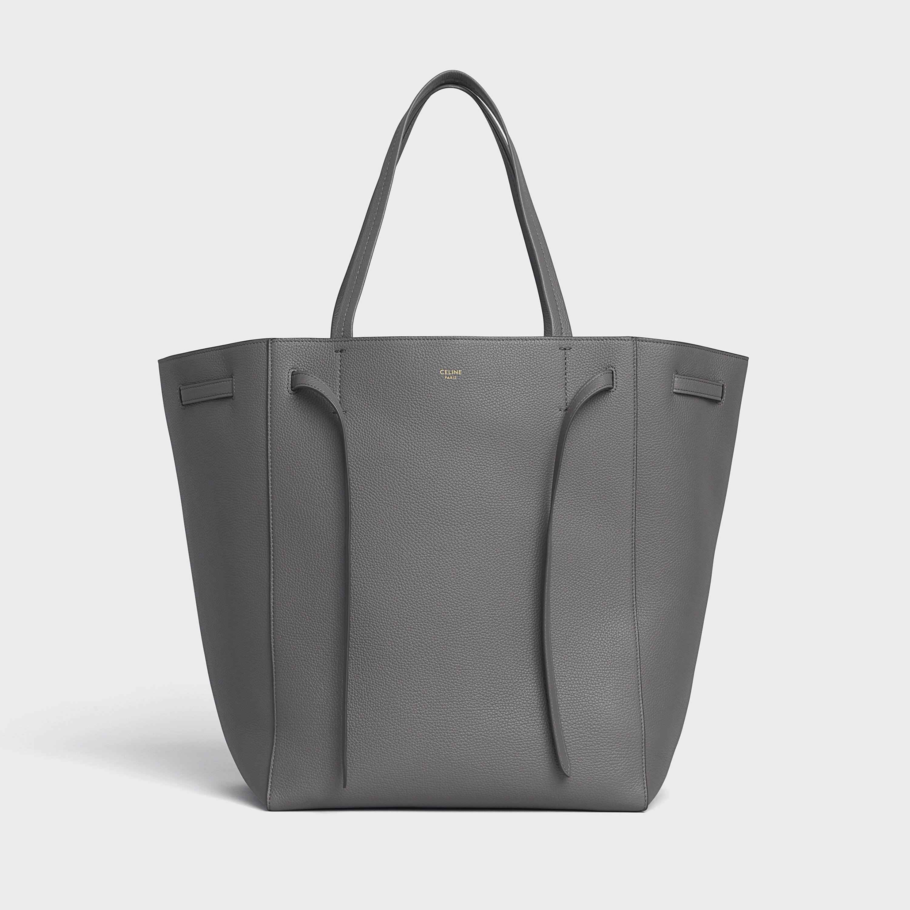 The Poet Grey Leather Tote Bag