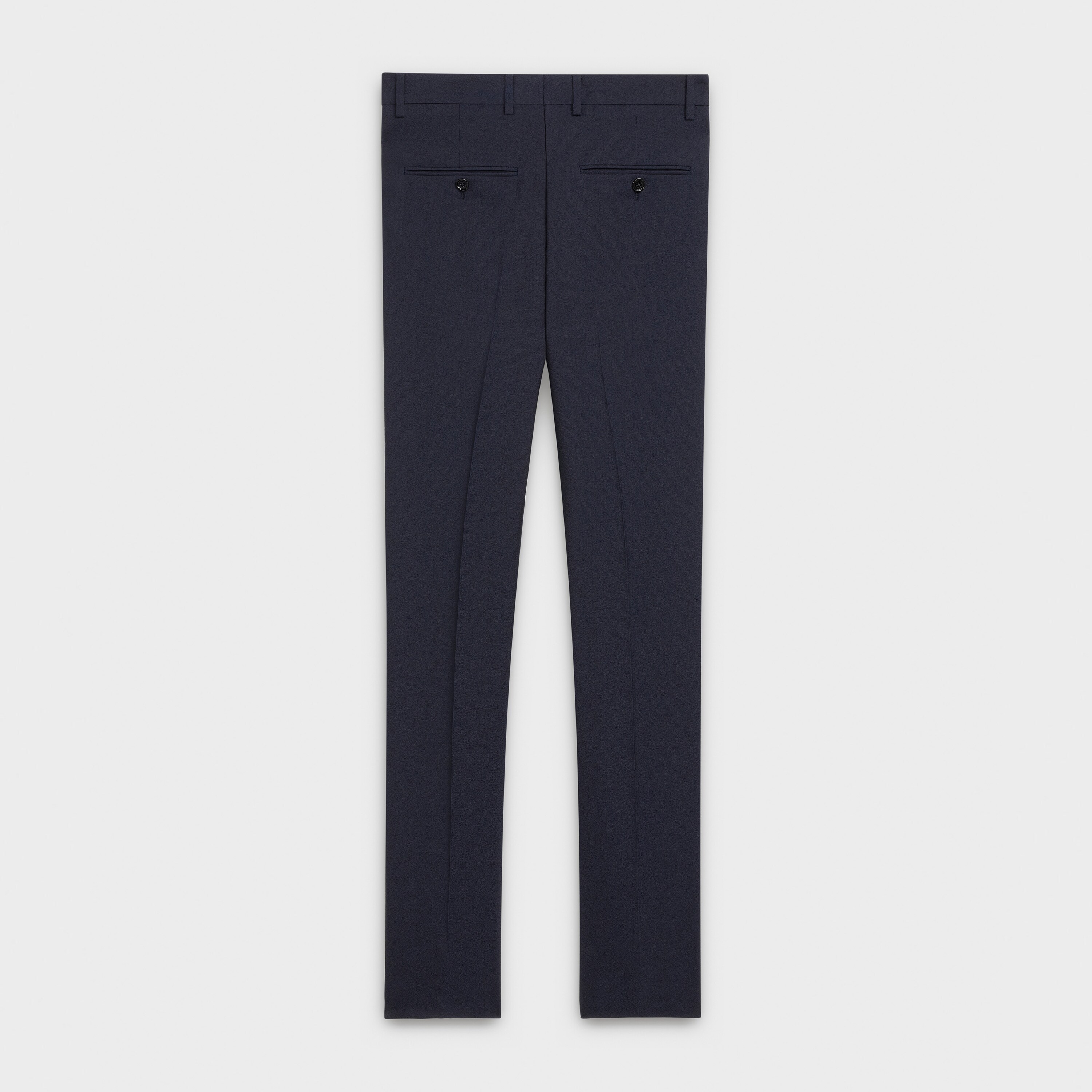 classic pants in tux wool crêpe - null | CELINE