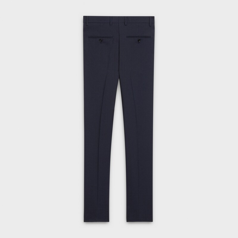 classic pants in tux wool crêpe | CELINE