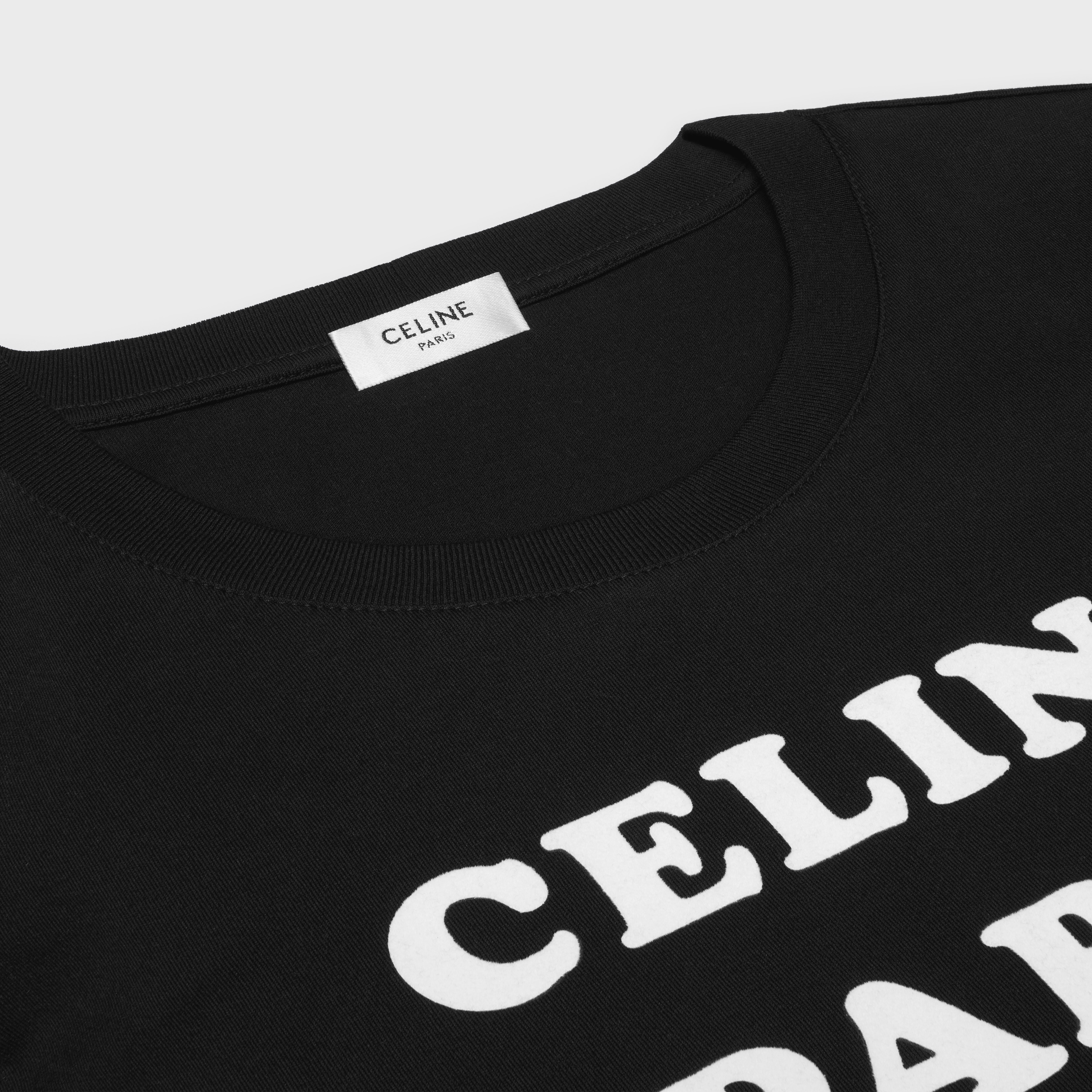 CELINE PARIS ボクシーTシャツ / コットンジャージー - ブラック ...