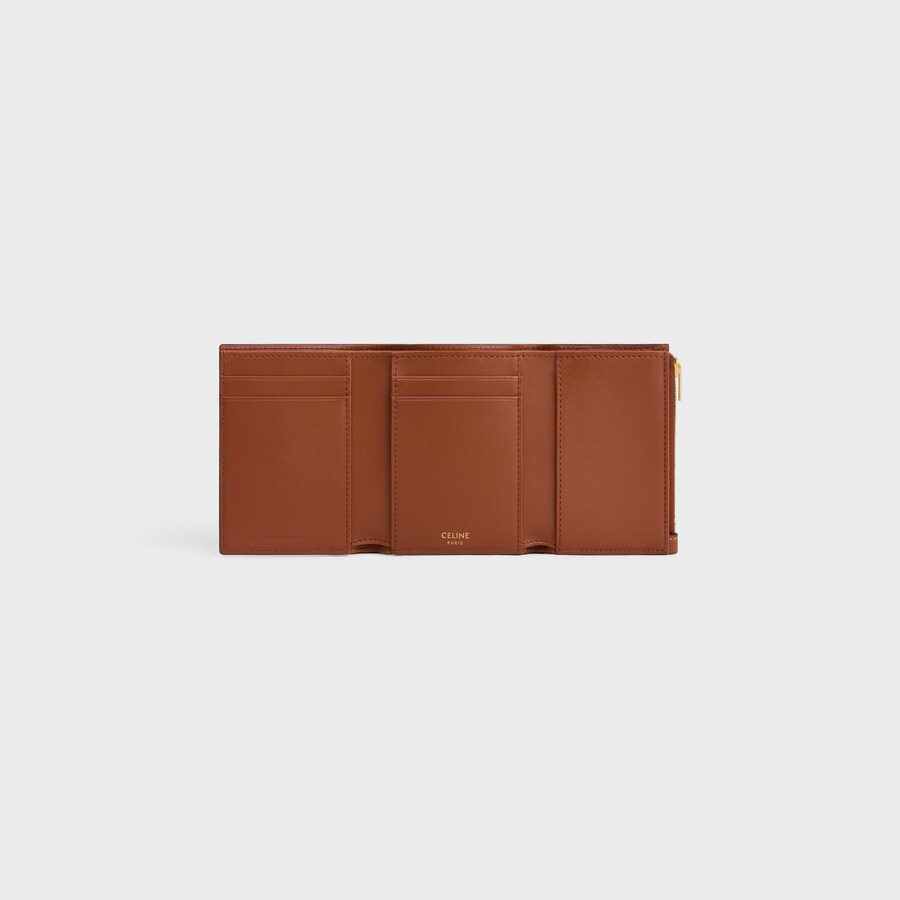 FINE WALLET CELINE VICTOIRE IN SUPPLE CALFSKIN - TAN | CELINE