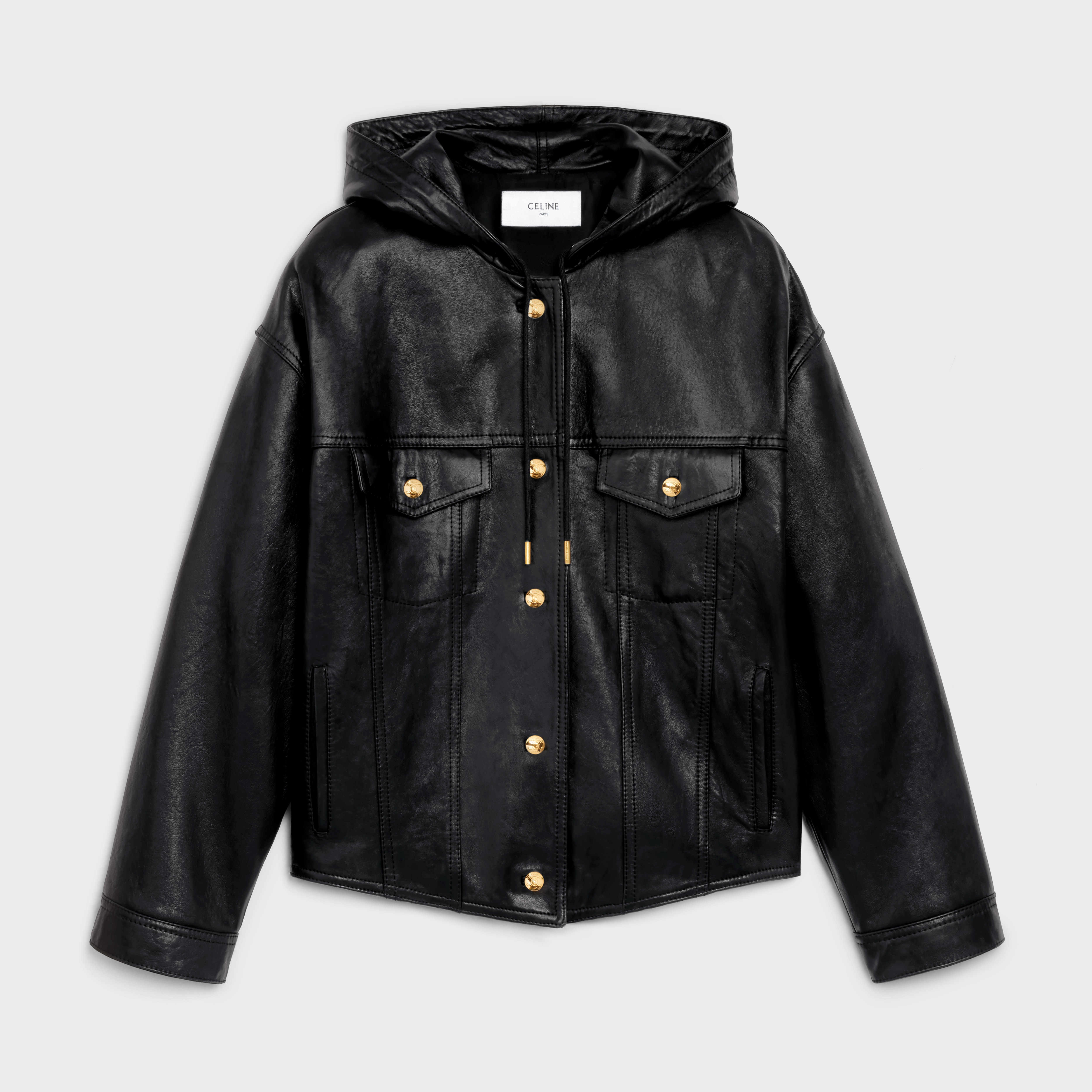 LONG TRUCKER JACKET IN SOFT ENGLISH 