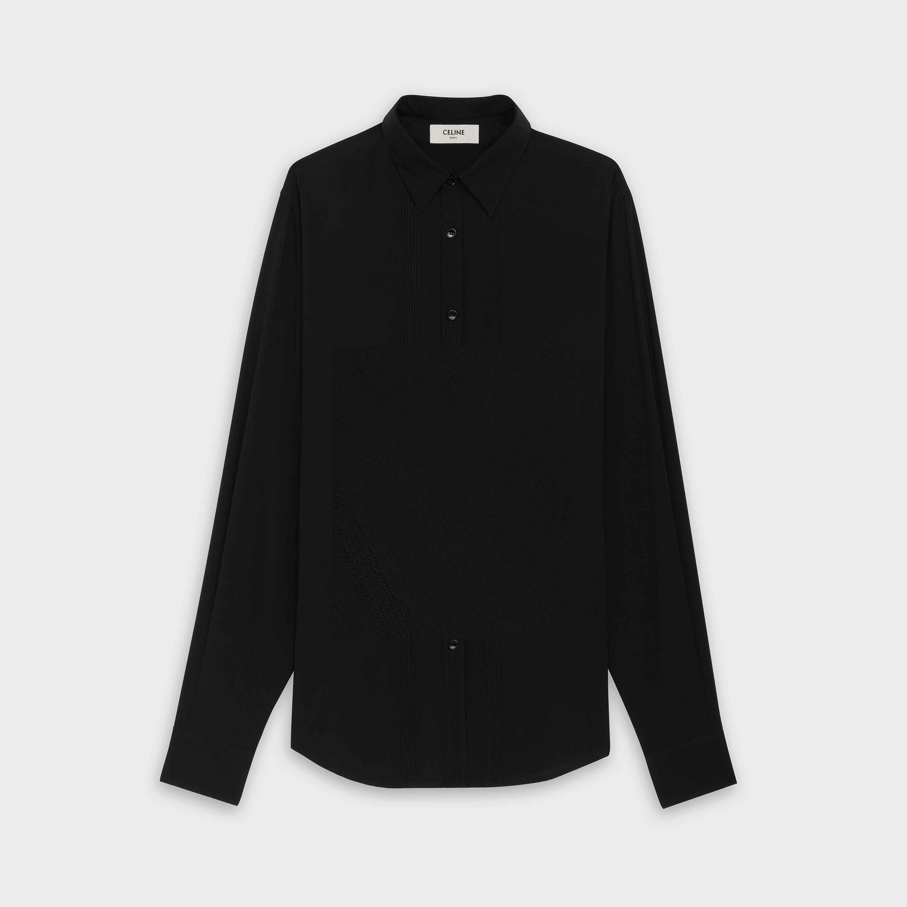 classic shirt in viscose - null | CELINE