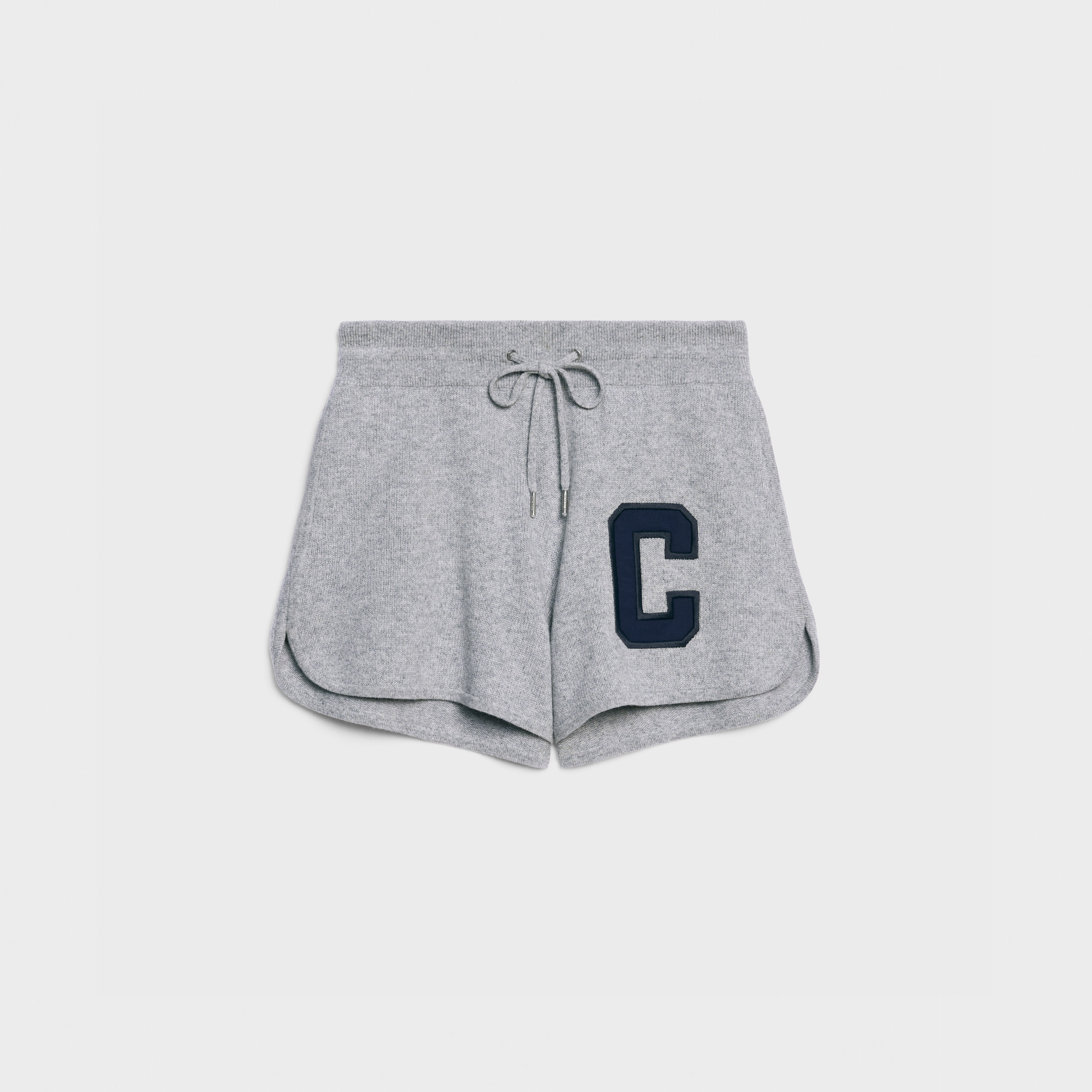 C ATHLETIC CASHMERE/WOOL SHORTS 