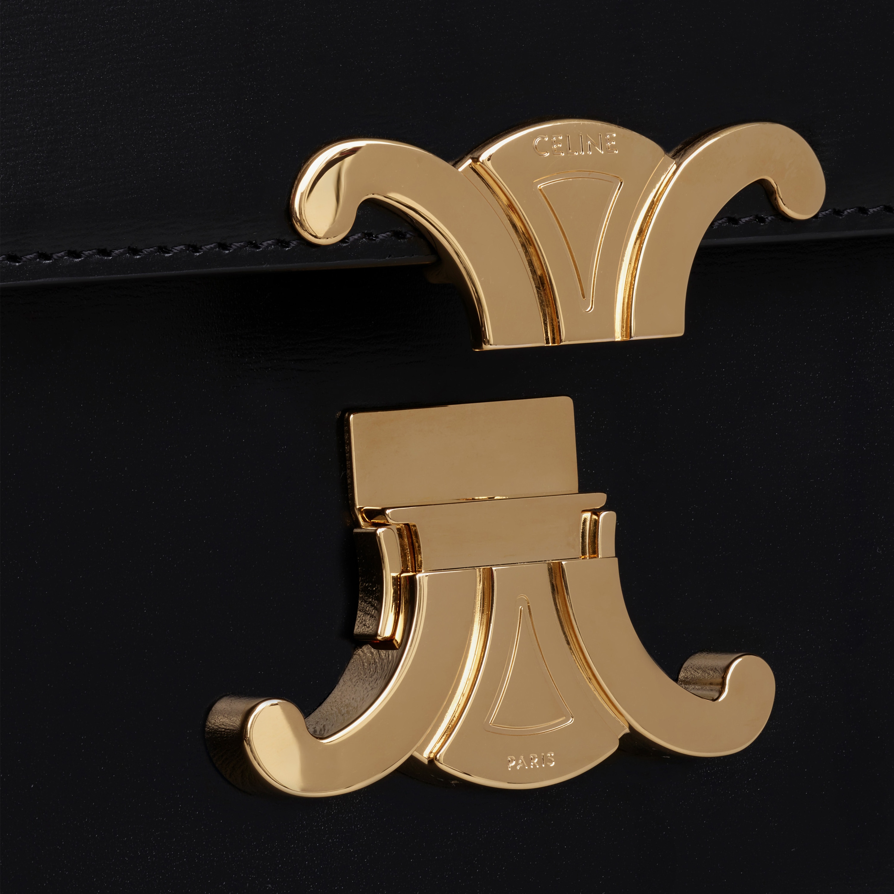 Large Triomphe Bag in shiny calfskin CELINE Official site