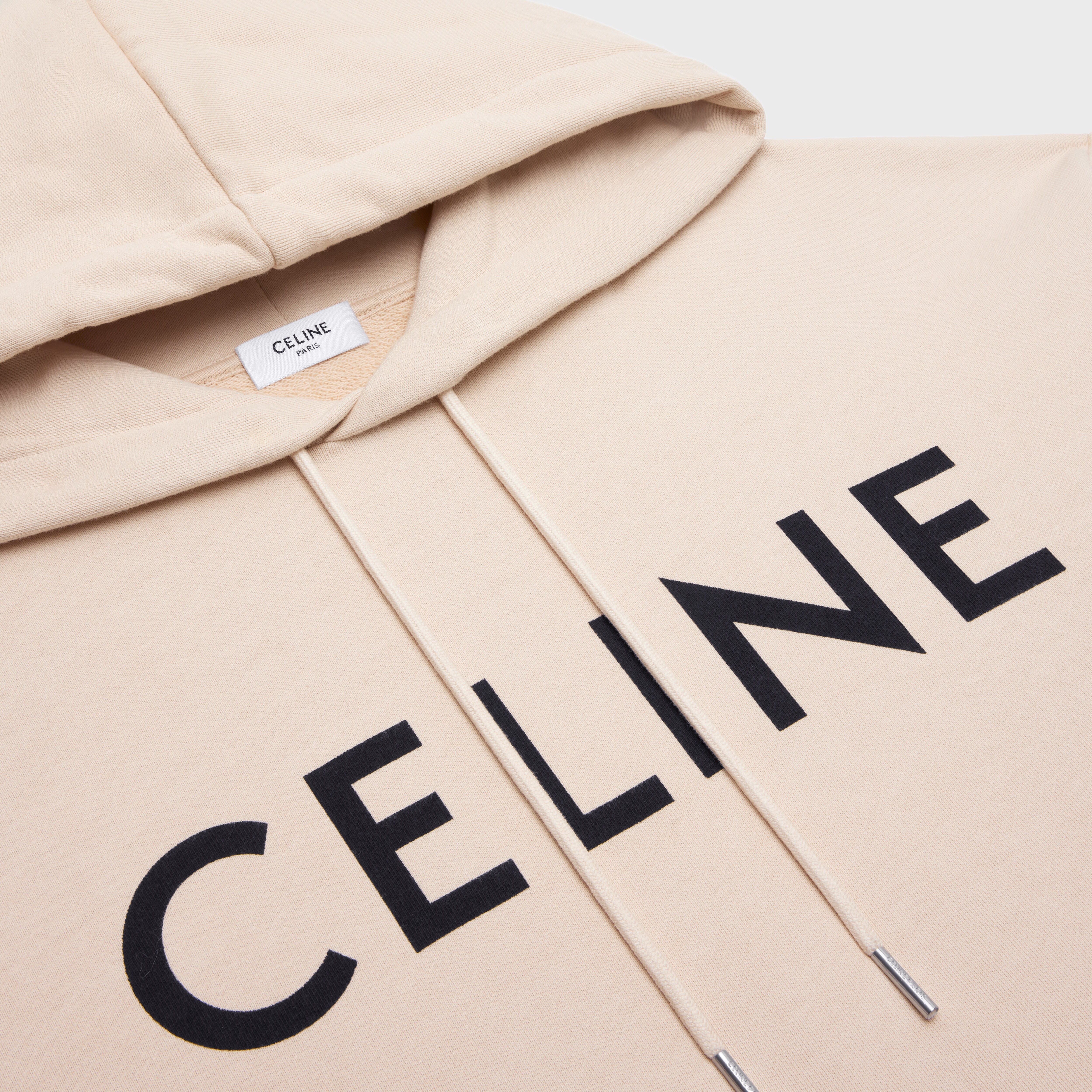 beige celine hoodie