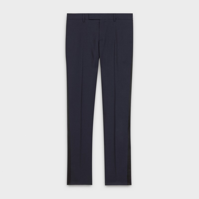 classic pants in tux wool crêpe | CELINE