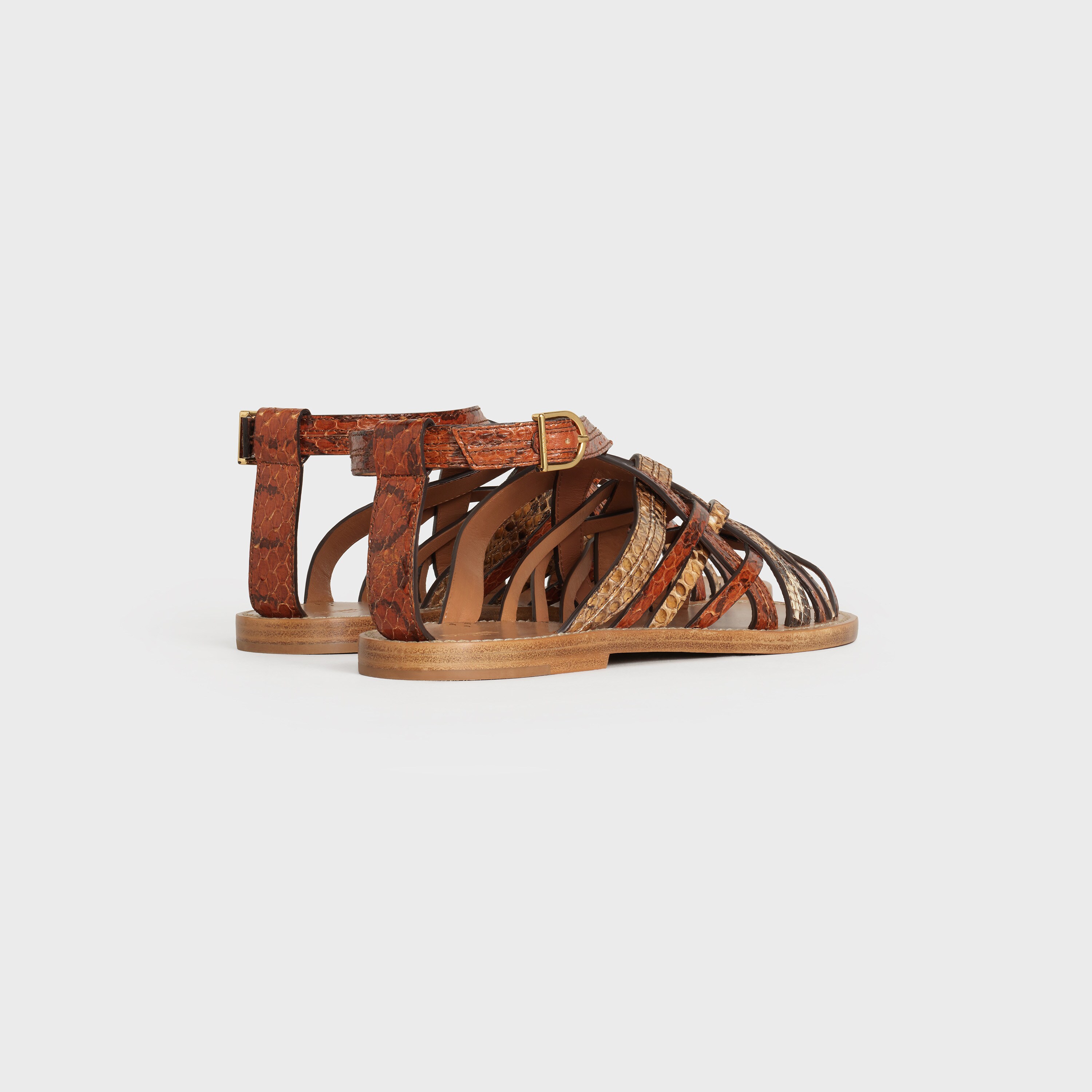 python sandals flat