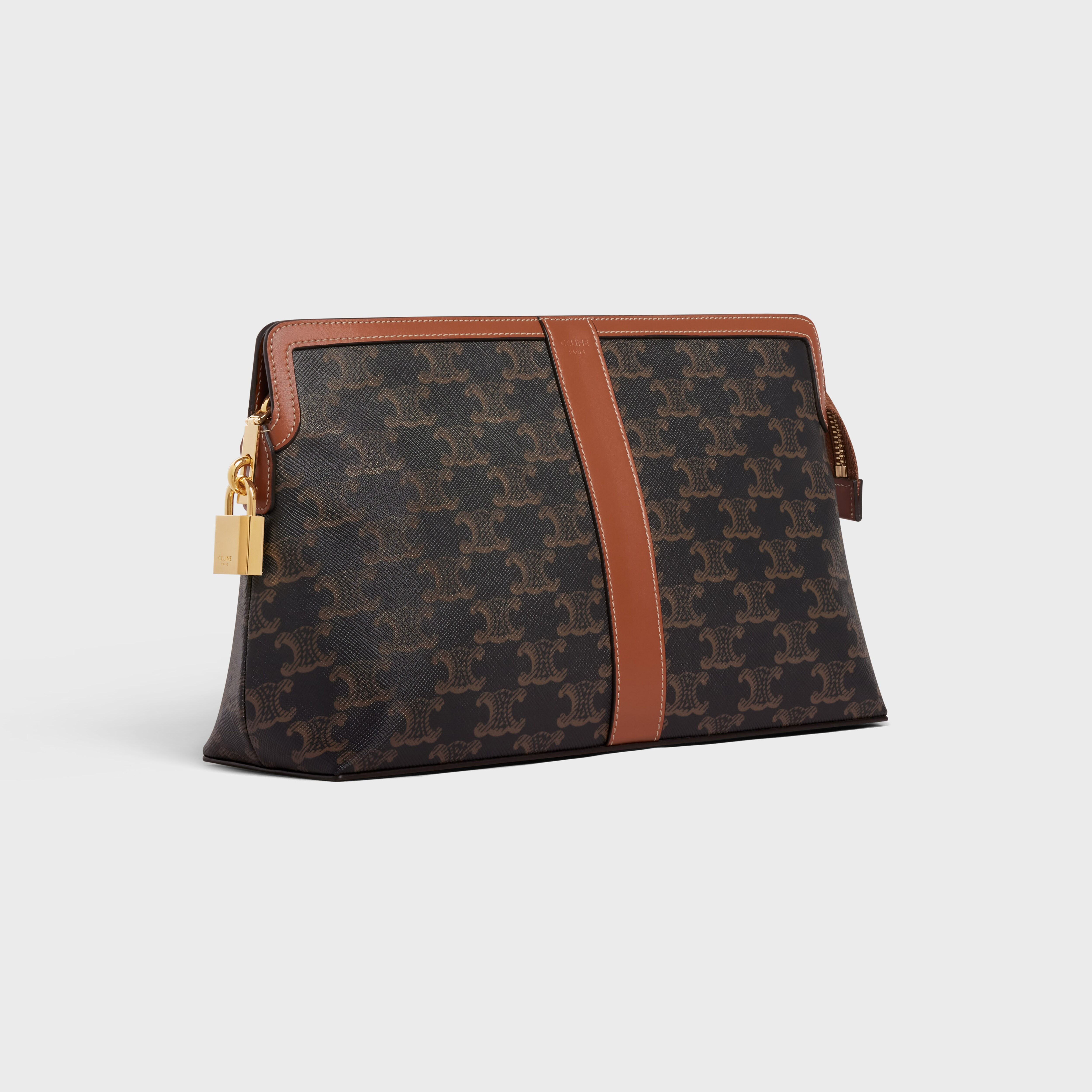 Louis+Vuitton+Toiletry+Pouch+15+Brown+Canvas for sale online