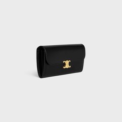 TRIOMPHE 9 WALLET TWO-IN-ONE GLACIER BLUE CALFSKIN