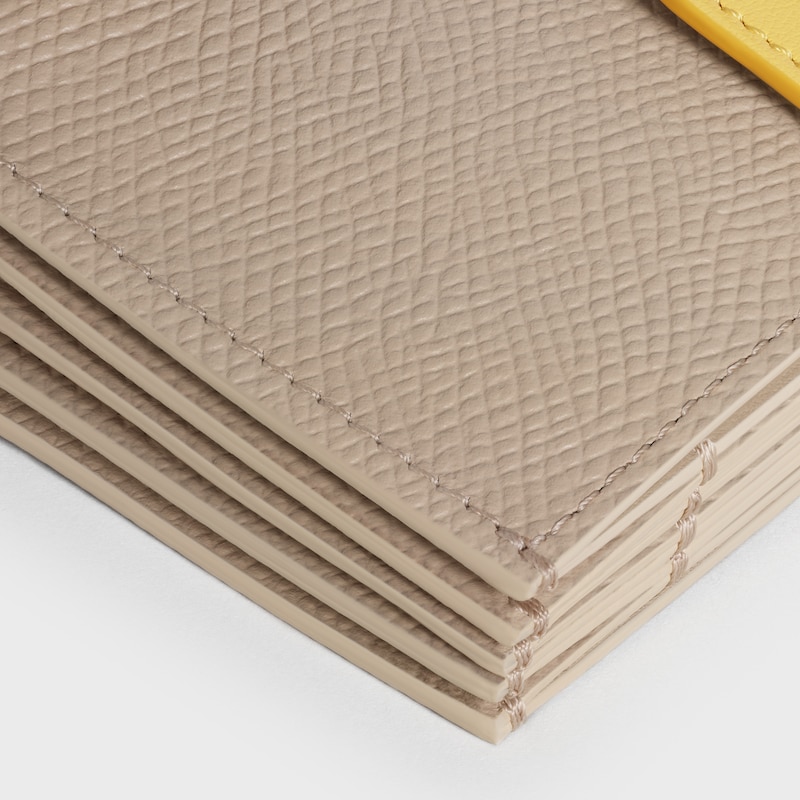 Accordeon card holder in Bicolour Grained Calfskin | CELINE