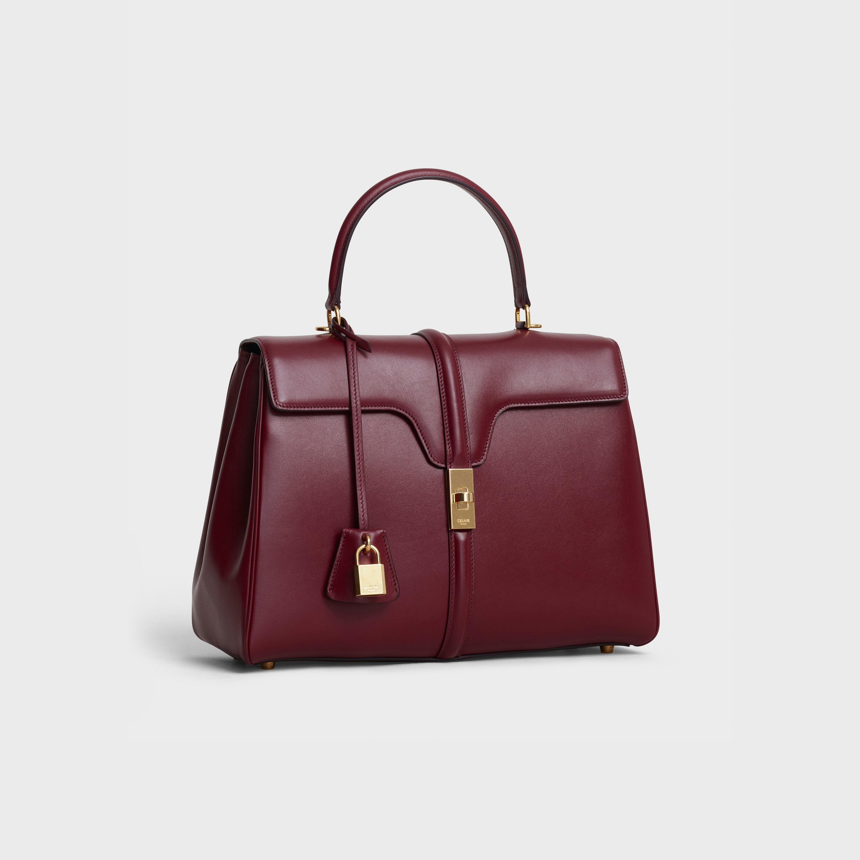 Medium 16 Bag in satinated calfskin Light Burgundy Official website