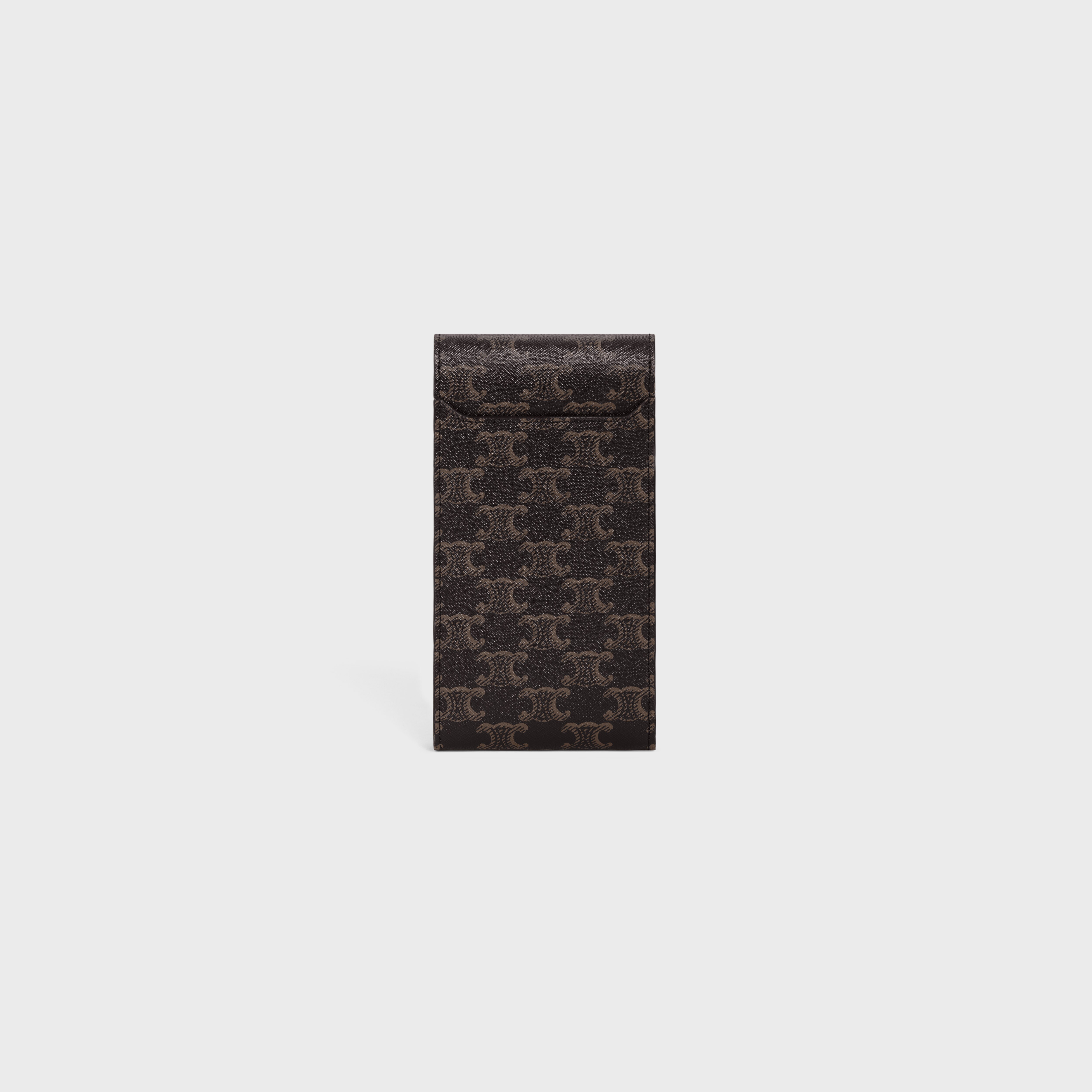 CELINE Triomphe TRIOMPHE PHONE POUCH in triomphe canvas (10K682DS3