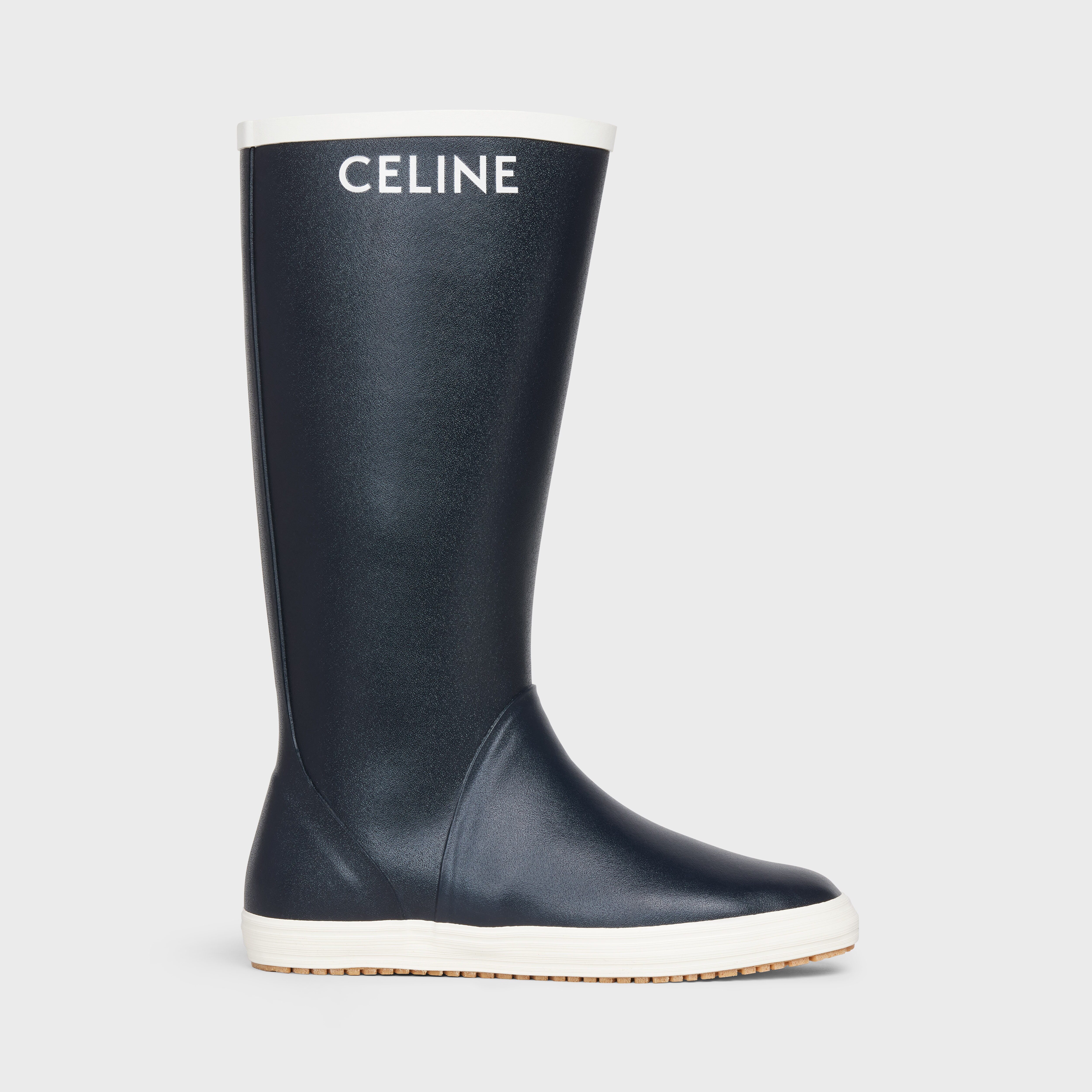 FLAT MID BOOT LES BOTTES DE PONT CELINE in Natural Rubber