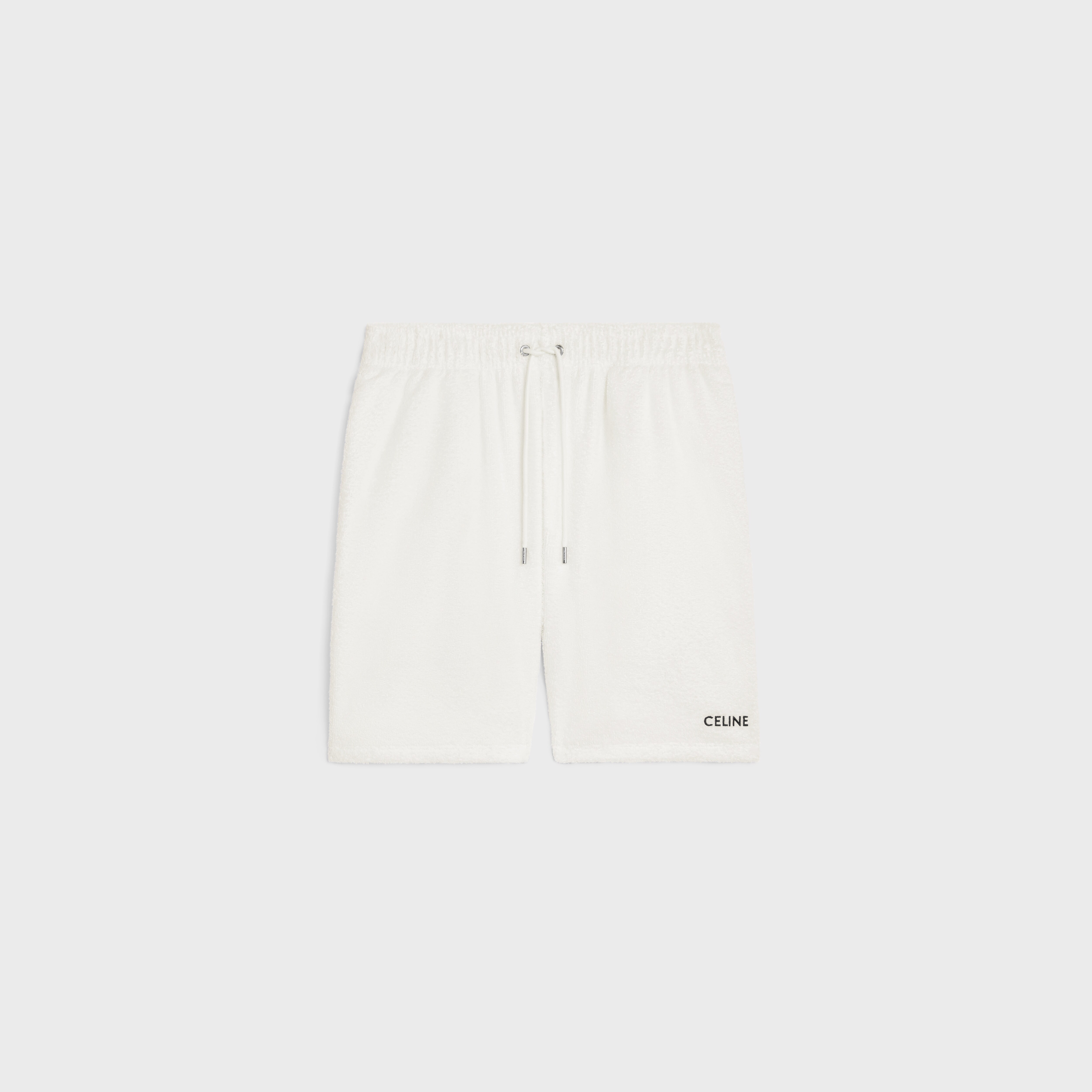 CELINE パイピング スイムショートパンツ / ナイロン ロイヤルブルー