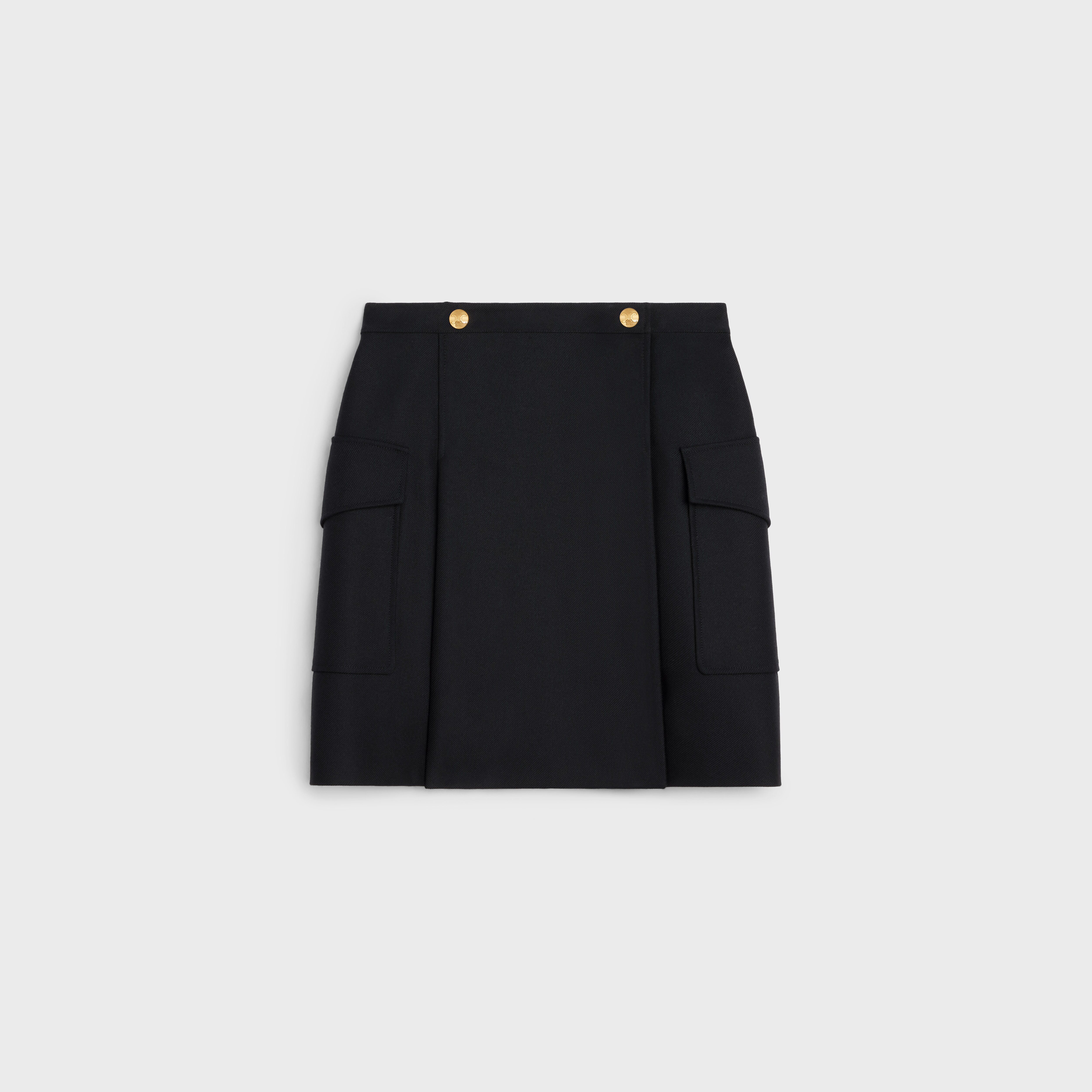 Celine Mesh Pull-On Skirt (Dark Blue)