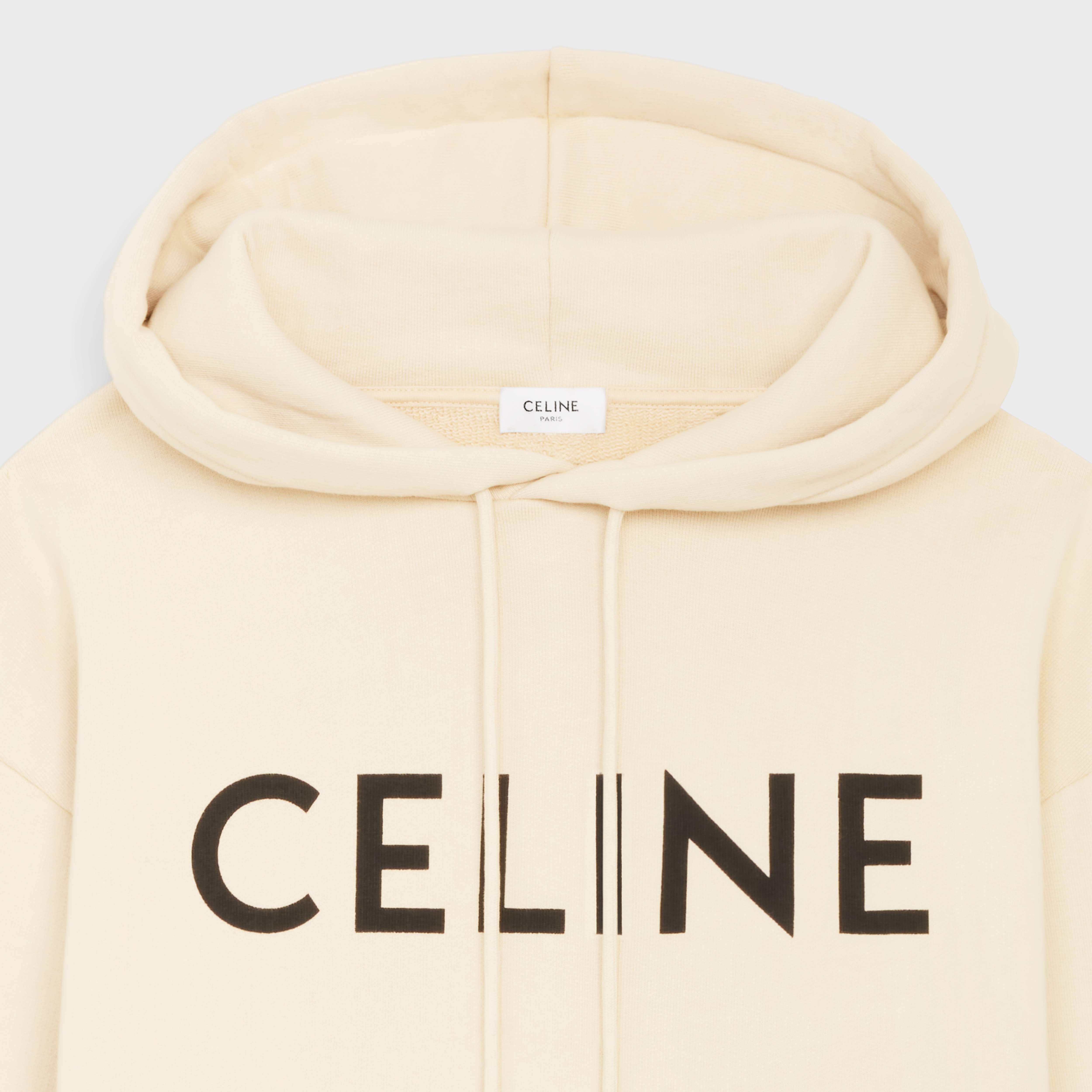 COTTON FLEECE - jaune pale / black | CELINE