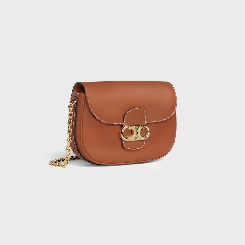 Medium Chain Maillon Triomphe bag in natural calfskin | CELINE
