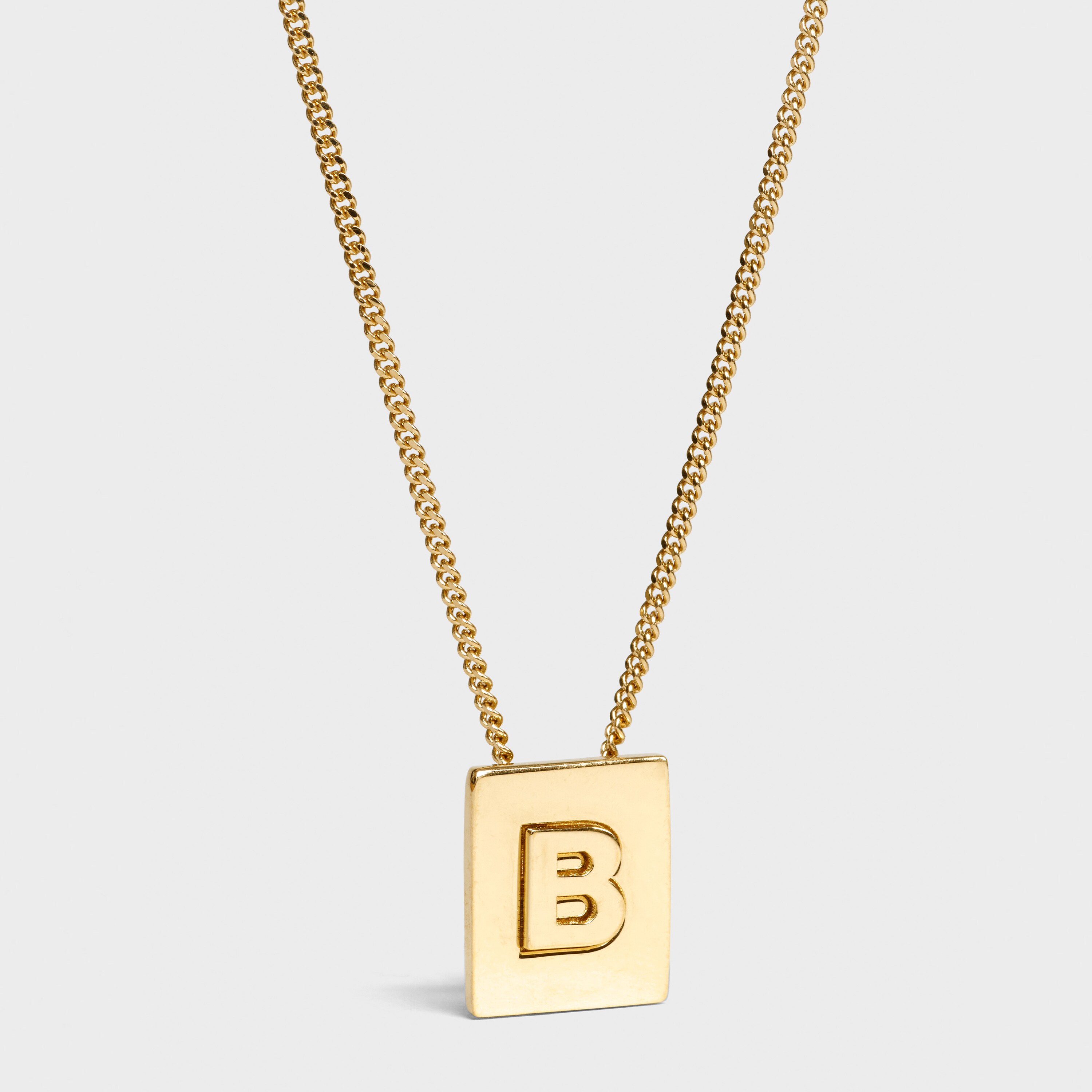 Dainty Serif Initial Necklace — GLDN