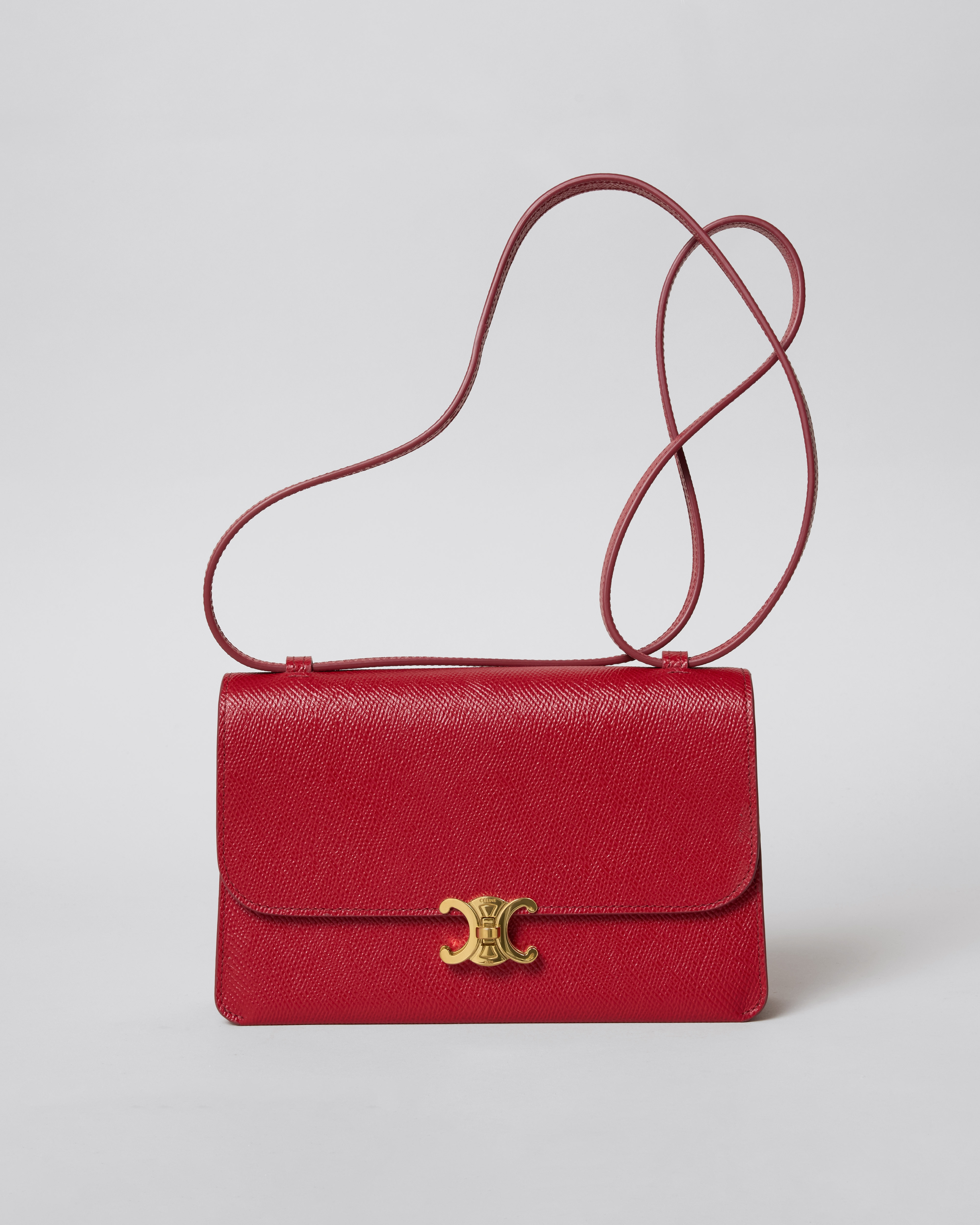 LE 17 IN GRAINED CALFSKIN - BURNT RED | CELINE