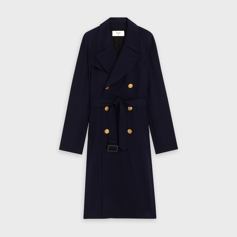 western trenchcoat in gabardine - null | CELINE