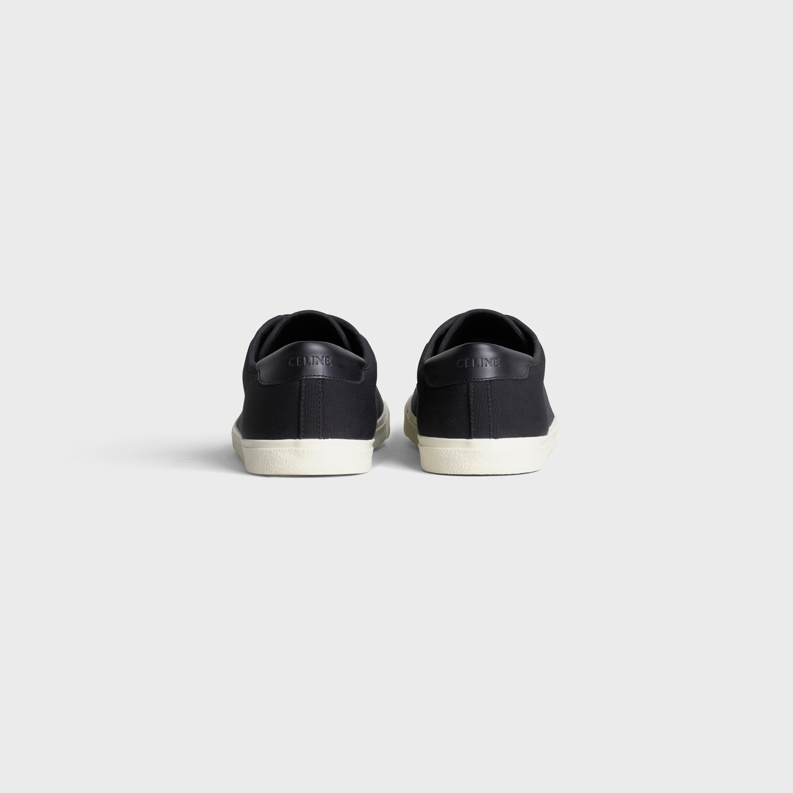 LOW LACE-UP SNEAKER Celine Blank in canvas and calfskin - null