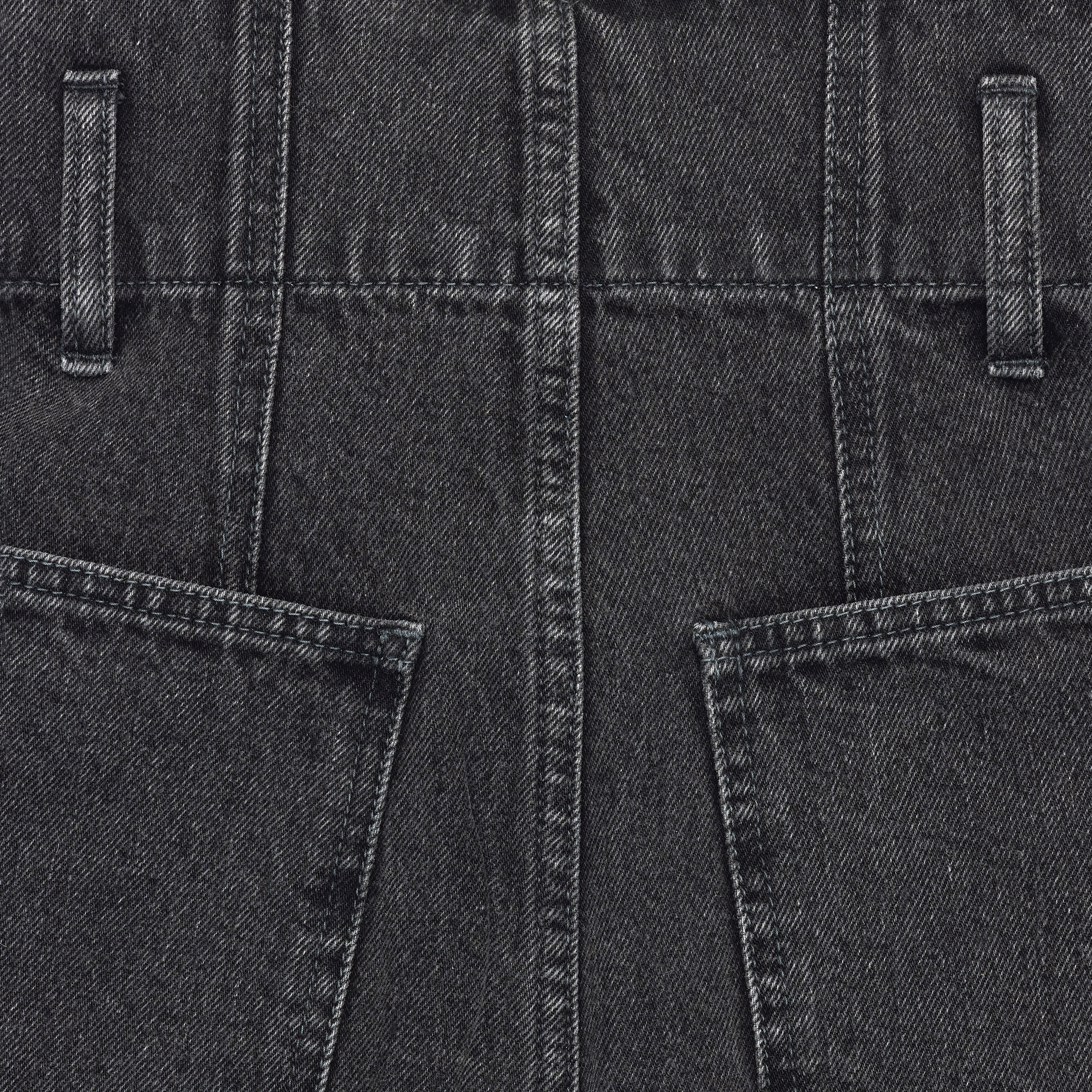 JUMBO JEANS IN CHARCOAL WASH DENIM 
