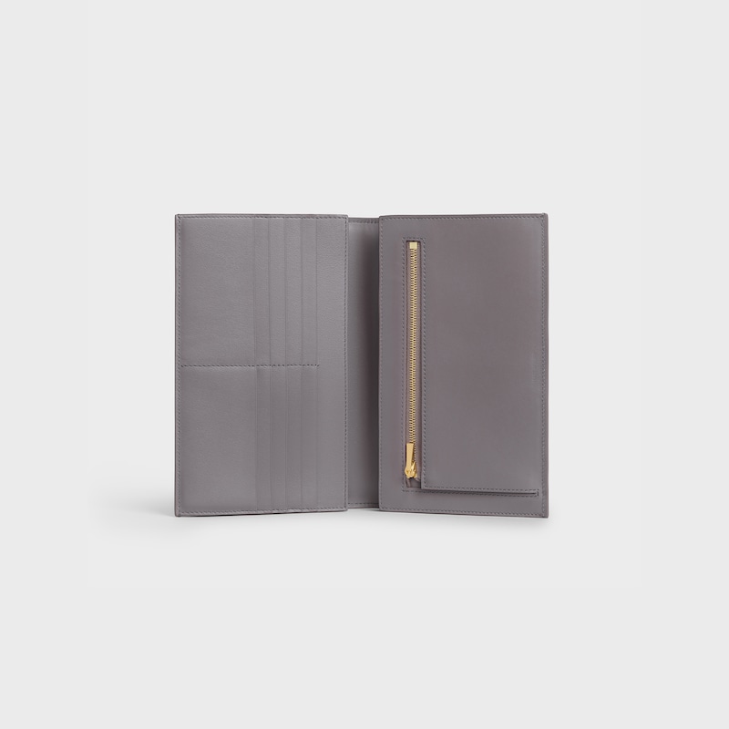 Large strap wallet in Bicolour Grained Calfskin | CELINE