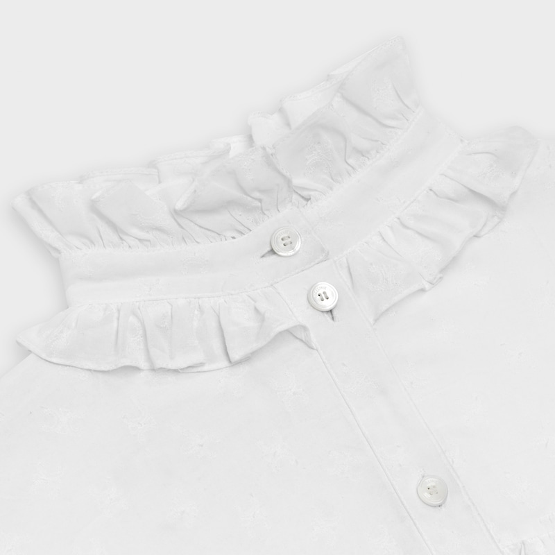 midi 'prairie' dress in cotton voile | CELINE