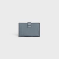Tarjetero estilo acordeón de piel de becerro con textura granulada - Gris Medio - 390 RUE SAINT-HONORE - 2 | CELINE