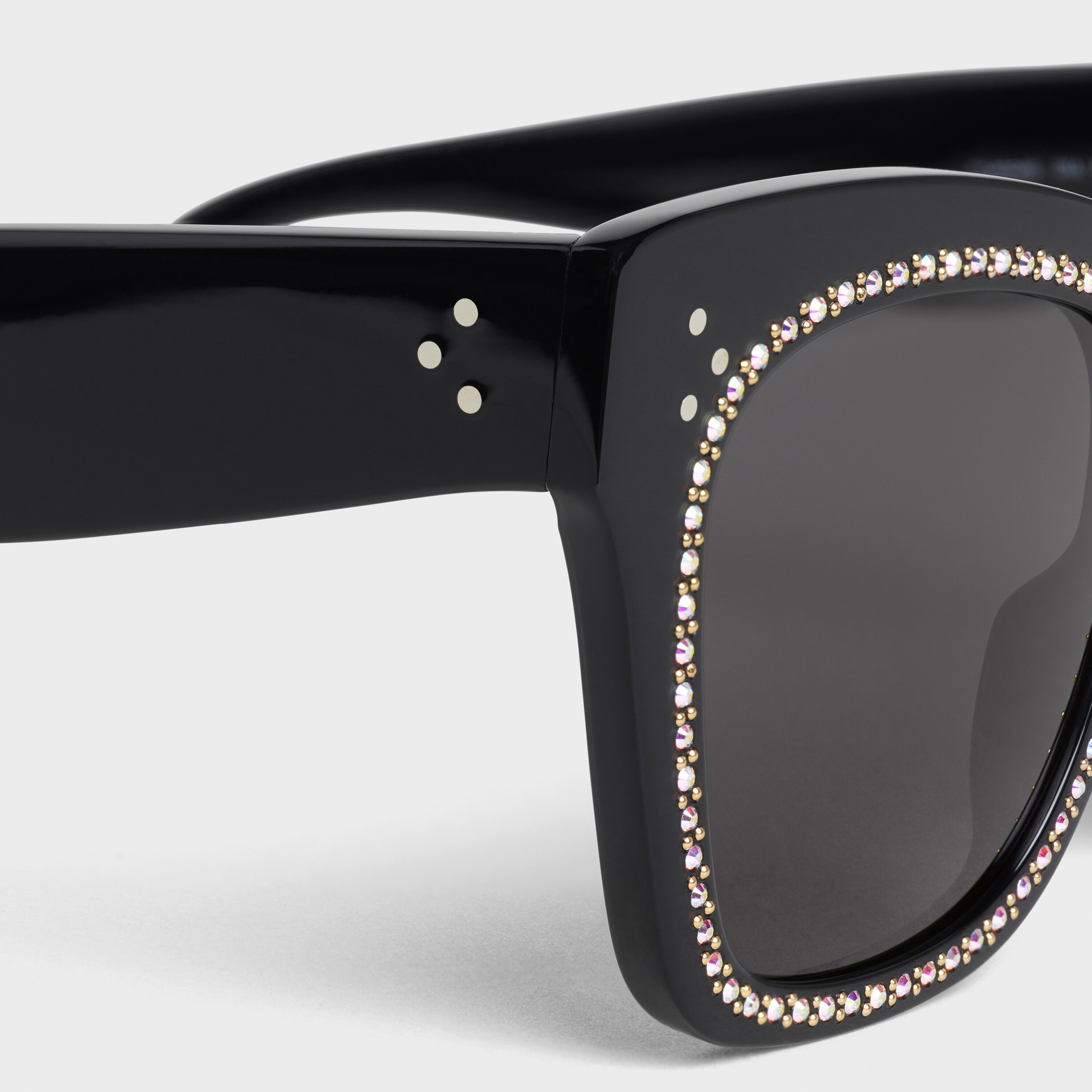 Cat Eye Sunglasses in Acetate and Crystals CELINE Official site