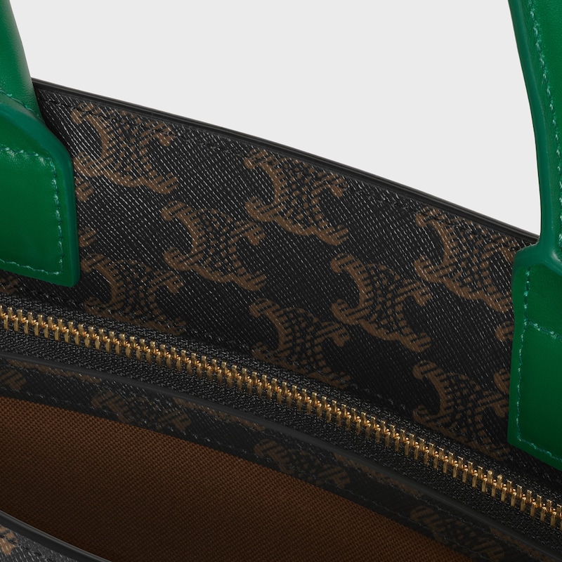 Small Vertical Cabas in Triomphe Canvas with Celine Print | CELINE