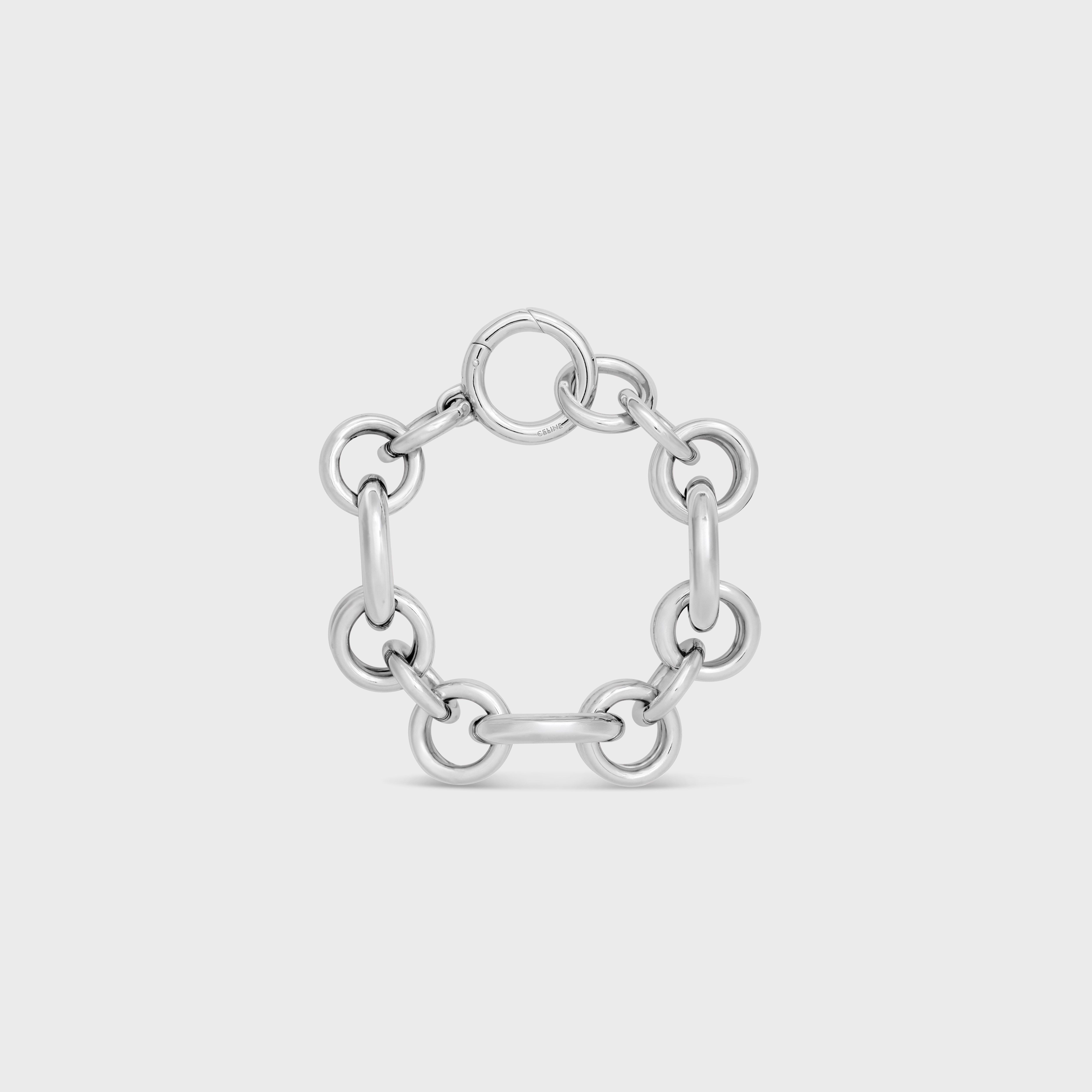 CELINE チャーム ヘリテージ チャンキー ブレスレット / ロジウム 