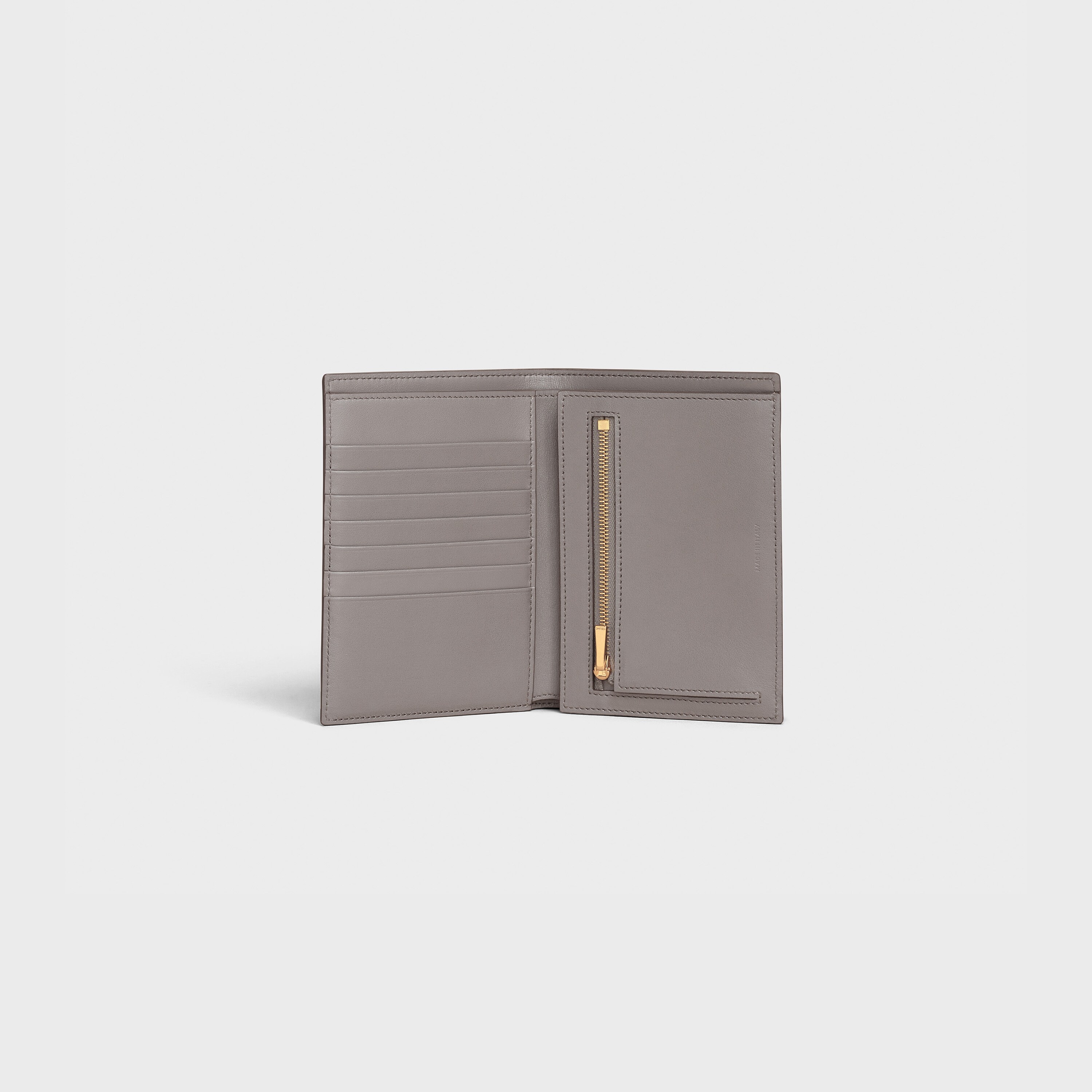 Medium strap wallet in Grained calfskin