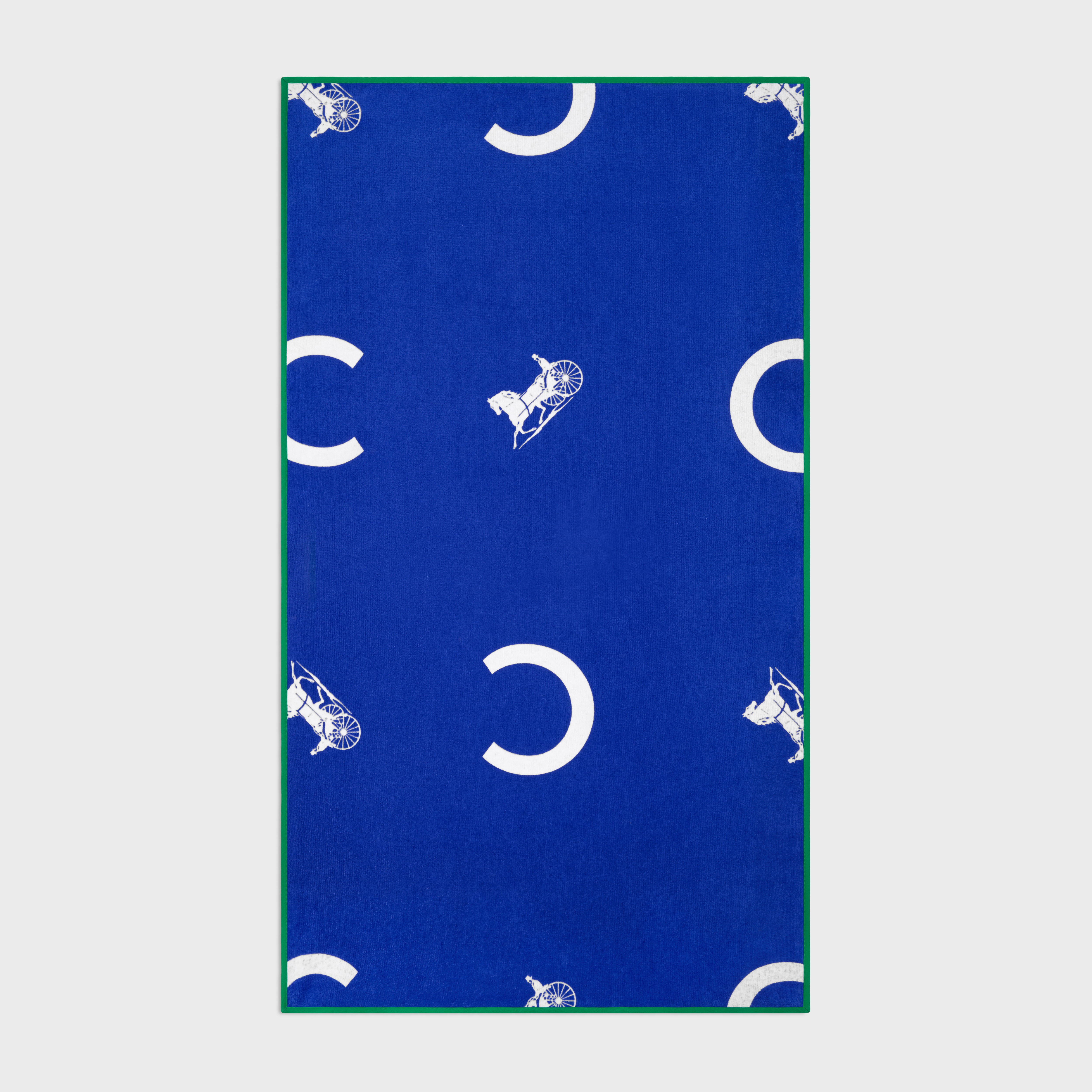 beach towel IN c sulky terry cotton - ROYAL BLUE/WHITE | CELINE