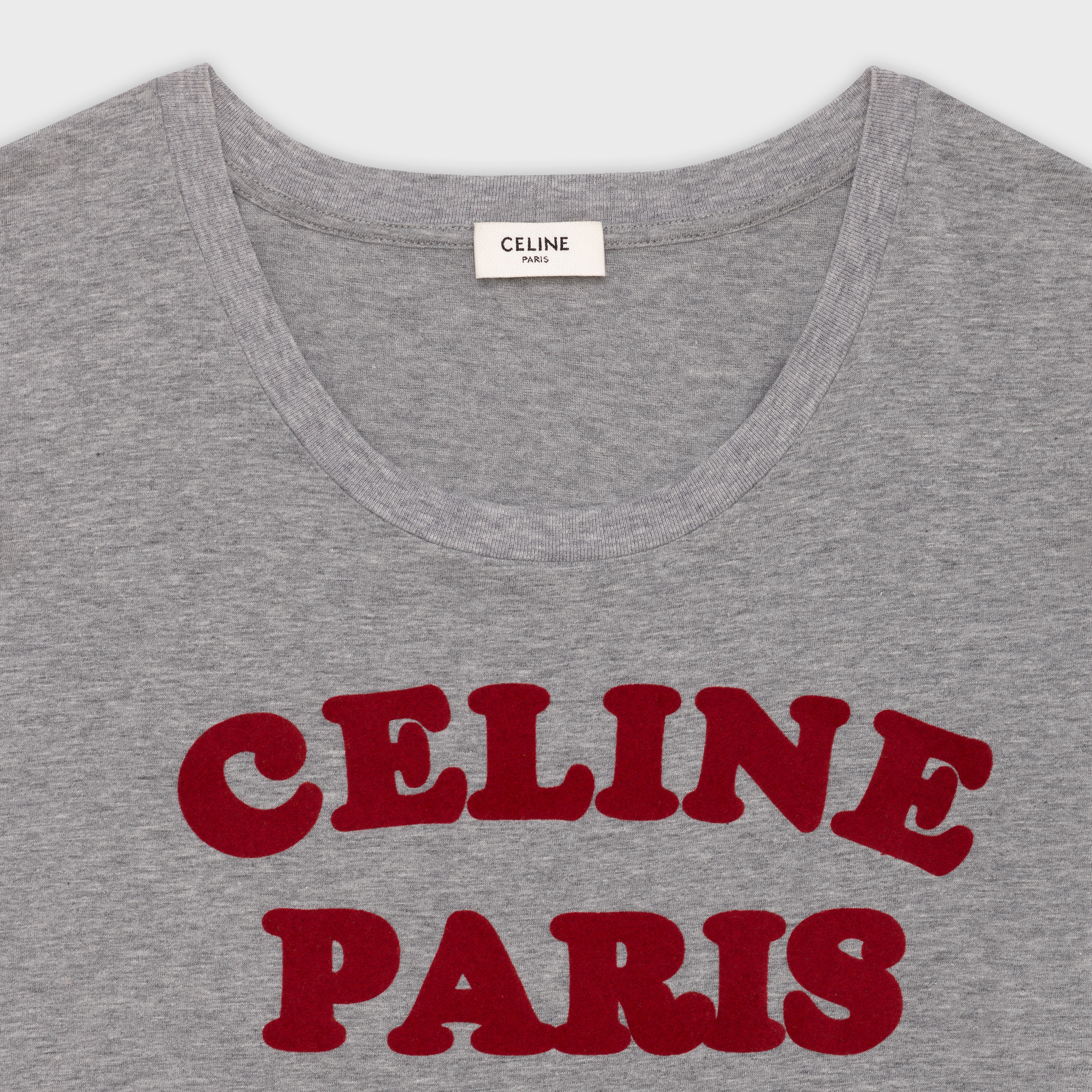 セリーヌ CELINE フロックロゴTシャツ 2X3097041 M グレー 楽天市場】CELINE セリーヌ Tシャツ Logo Loose T-Shirts RX0AY671Q