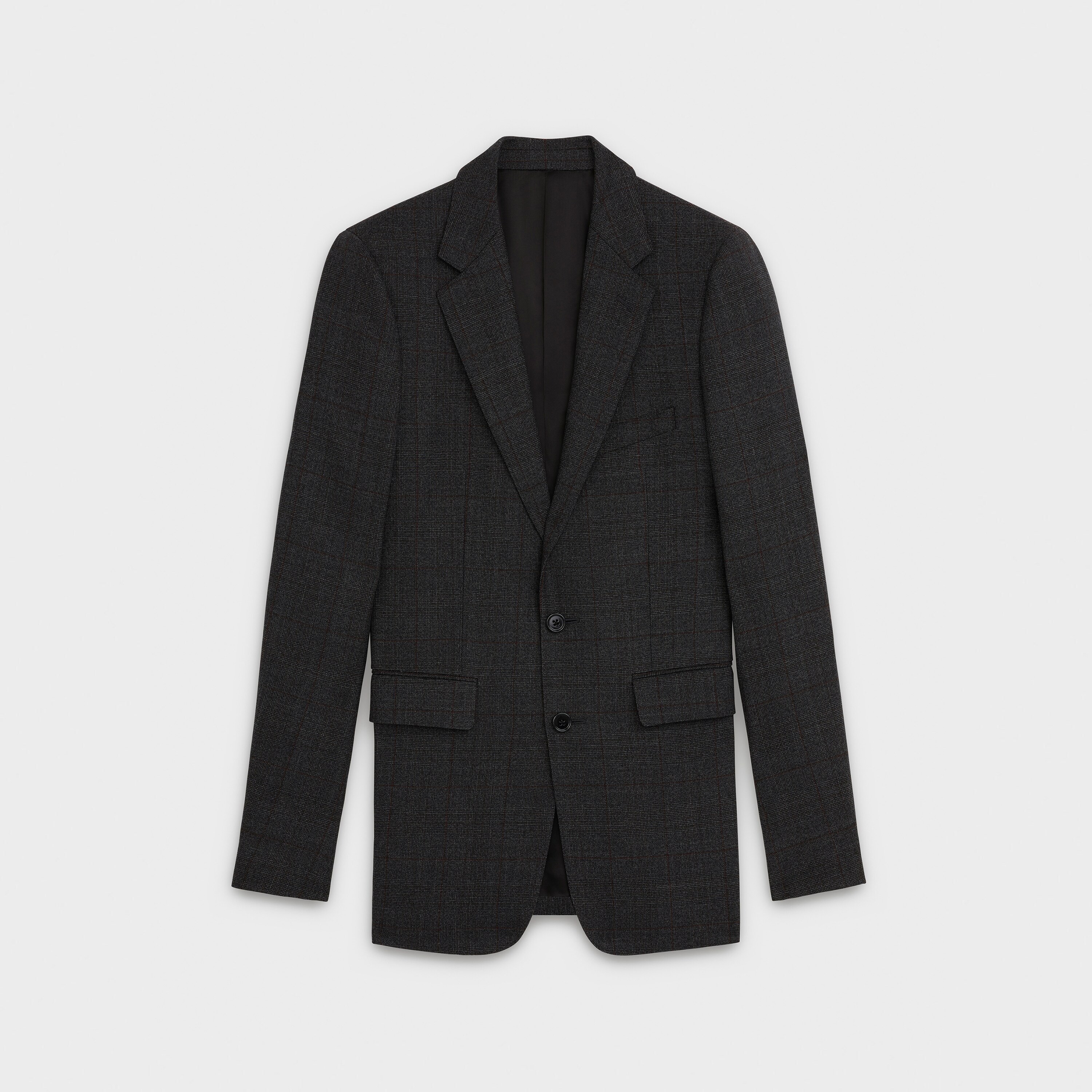 short wool blazer