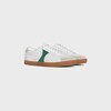 Celine Triomphe Low Lace-Up Sneaker Plain Logo in Calfskin and Suede Calfskin | CELINE
