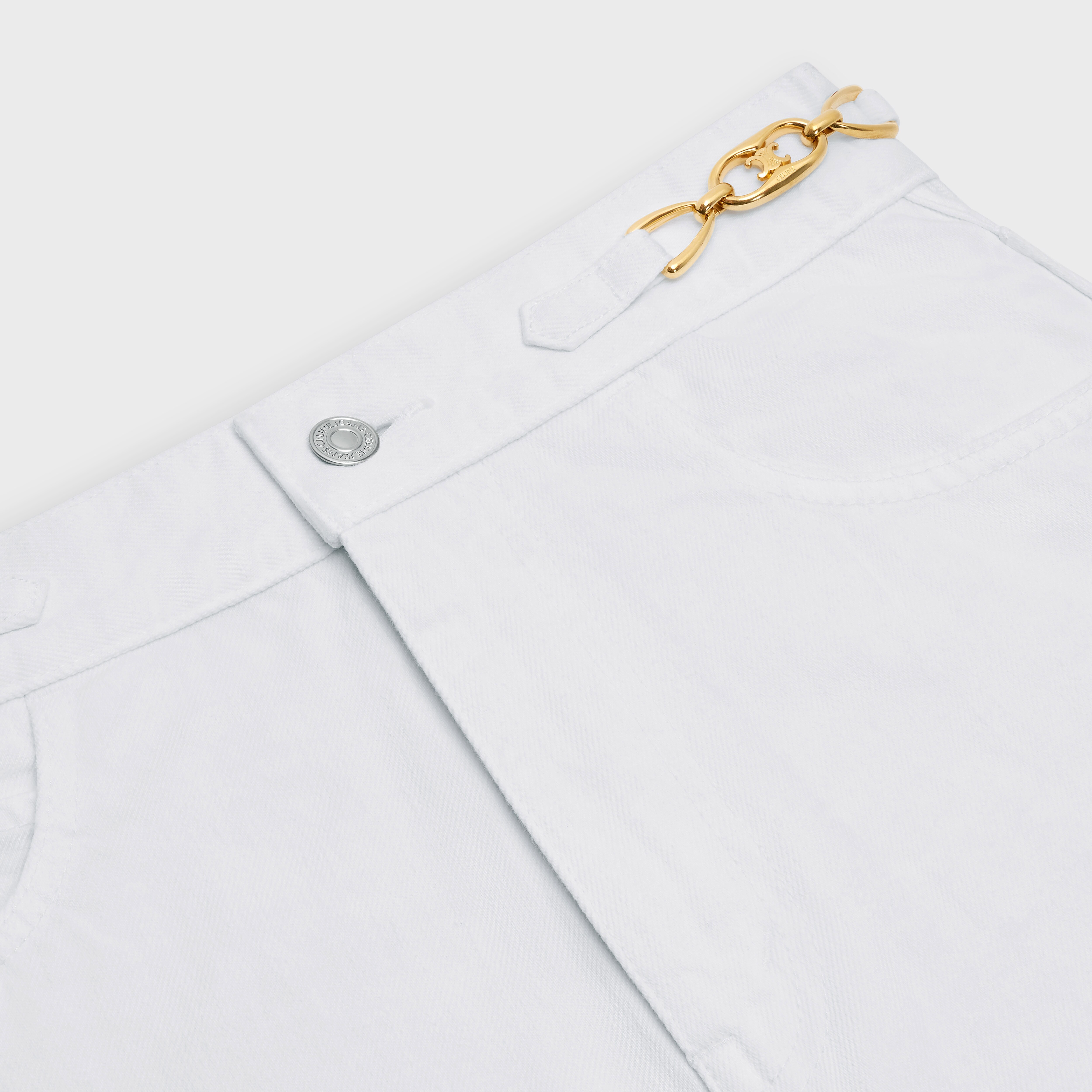 JANE FLARED JEANS IN WHITE DENIM 