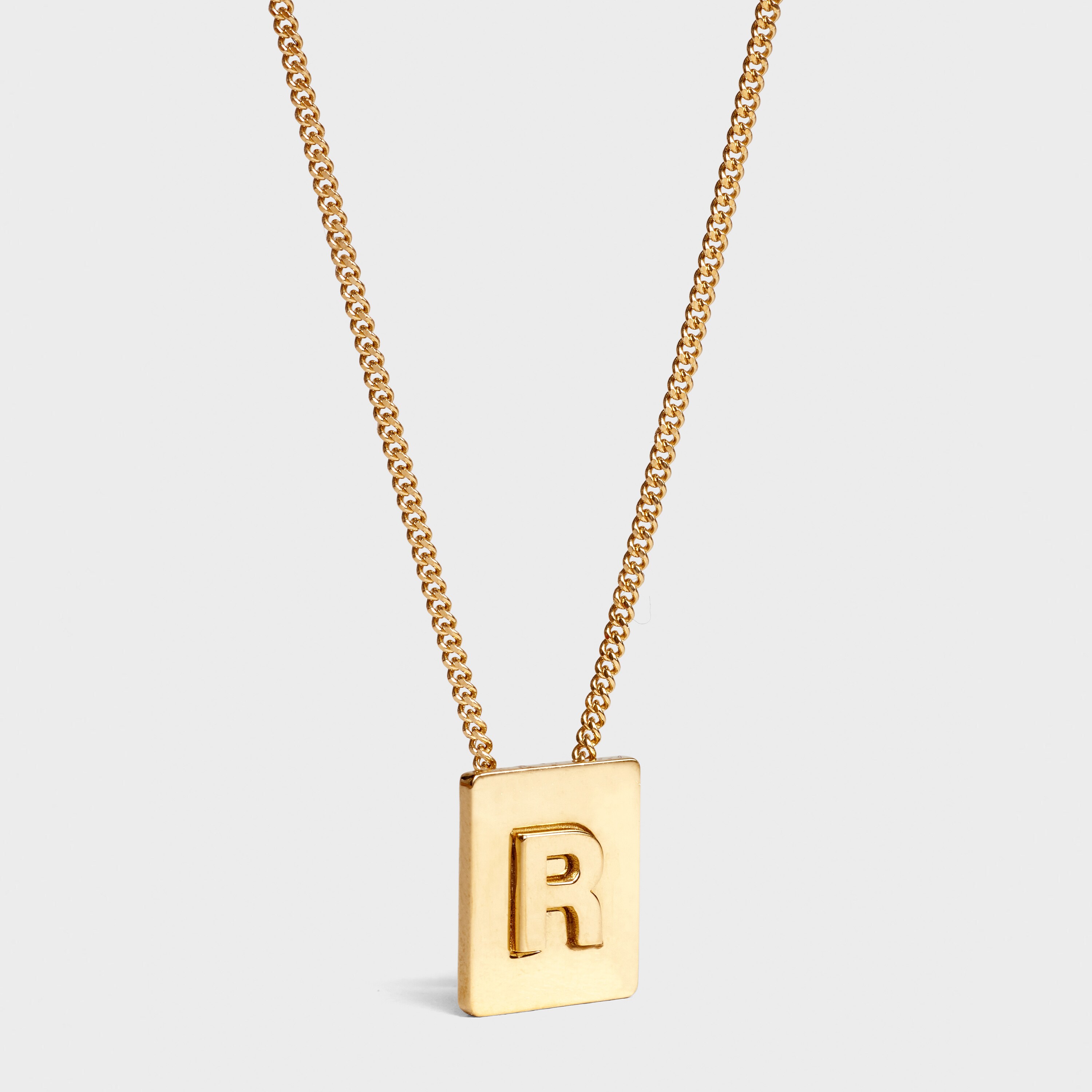 Genuine Celine Alphabet Necklace Pendant Letters: A, L, K, S, M, C, Q, O,  R, S,H