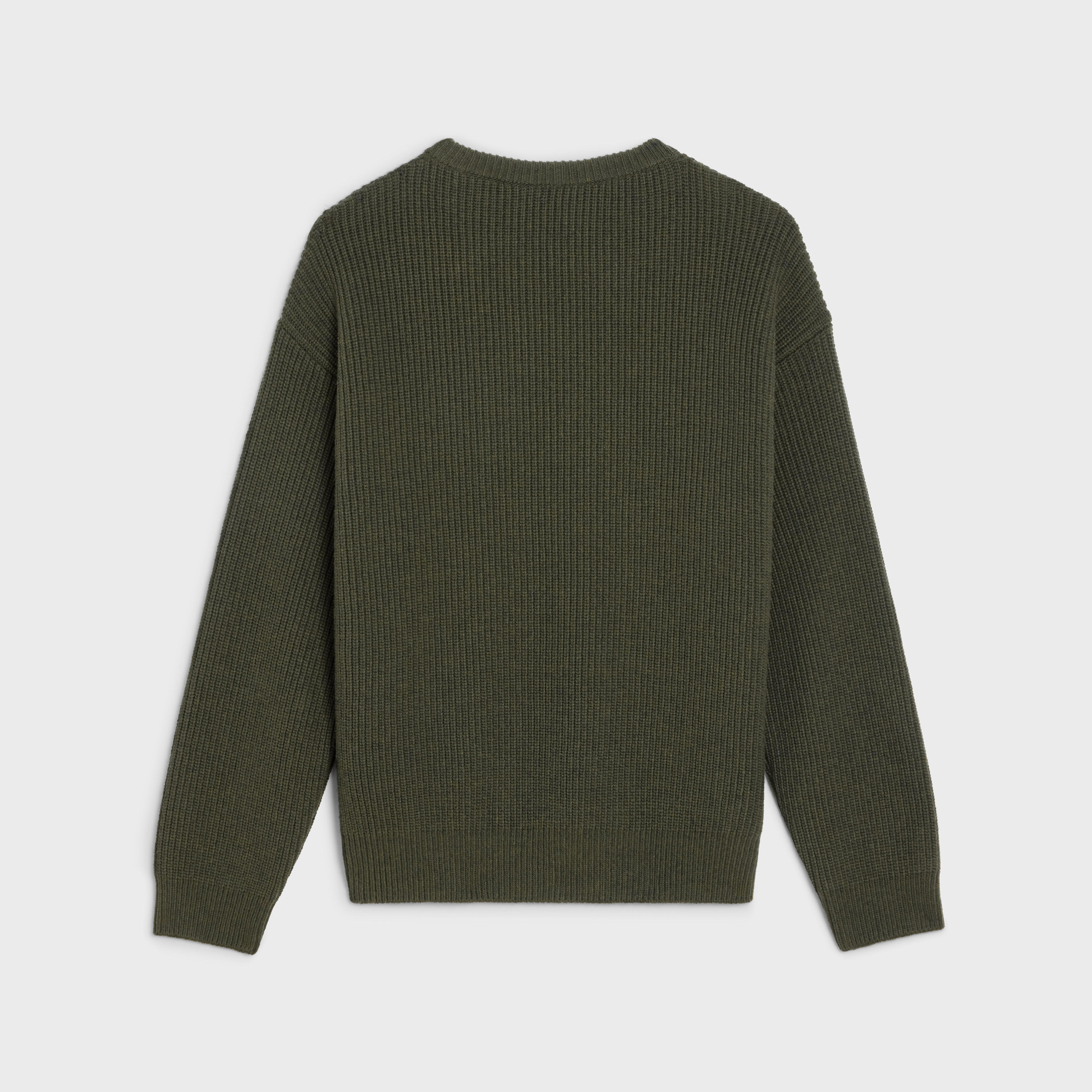OVERSIZED CELINE SWEATER IN RIBBED WOOL 