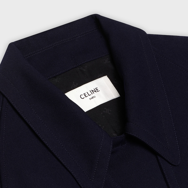 western trenchcoat in gabardine - null | CELINE