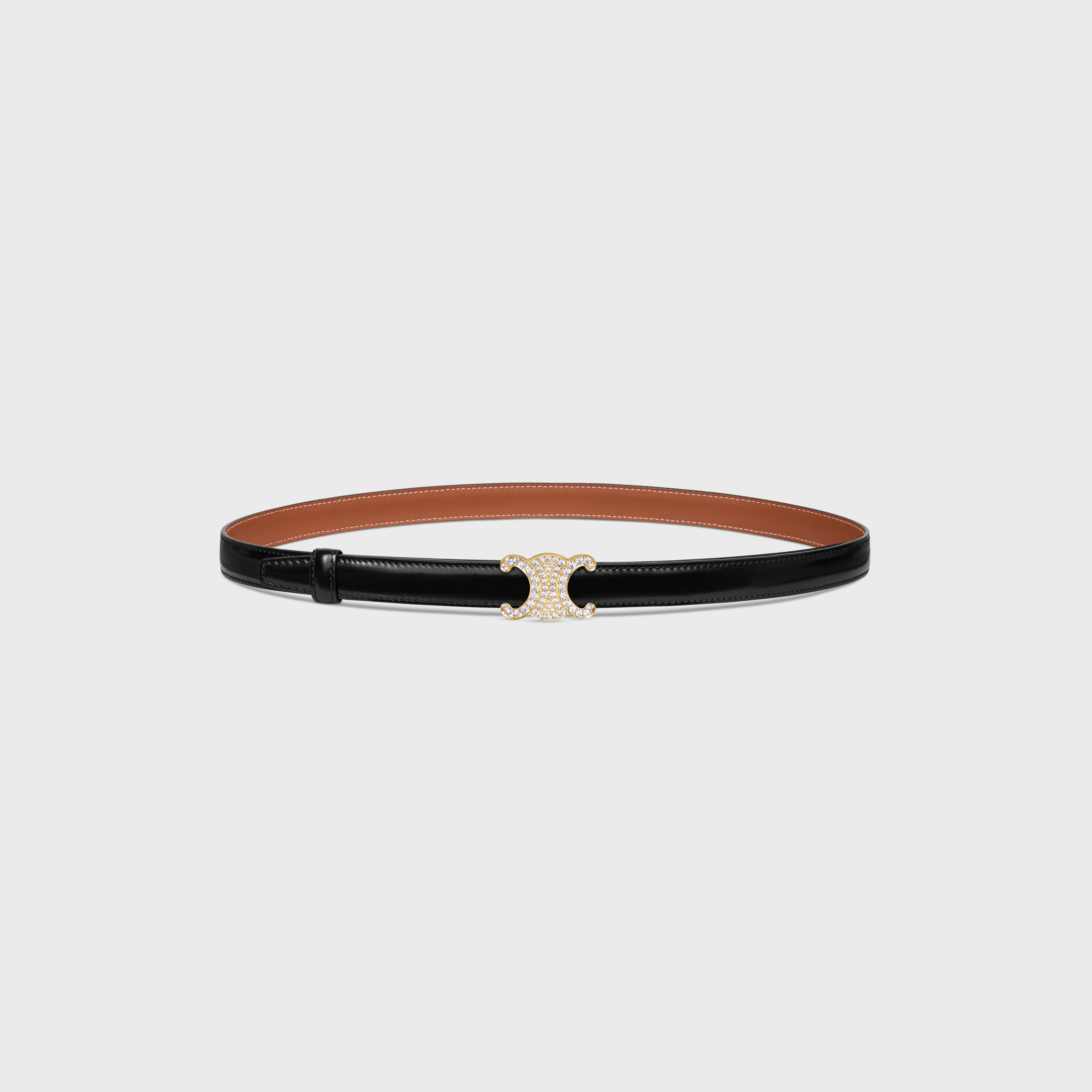 REVERSIBLE STRAP 18MM IN TAURILLON AND NATURAL CALFSKIN - BLACK 